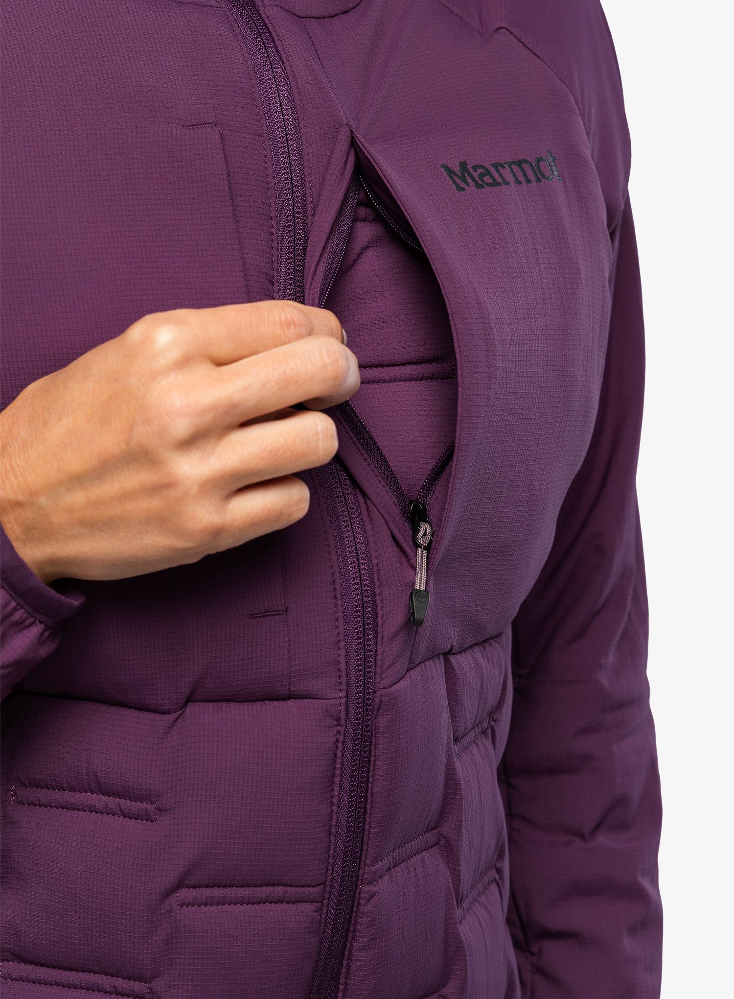 Dámská péřová bunda Marmot WarmCube Active Alt HB - purple fig