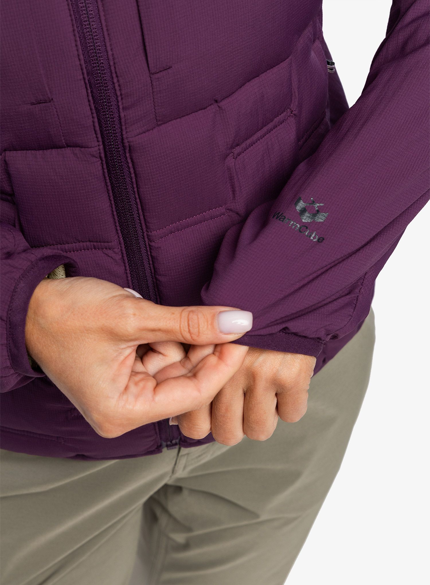 Dámská péřová bunda Marmot WarmCube Active Alt HB - purple fig