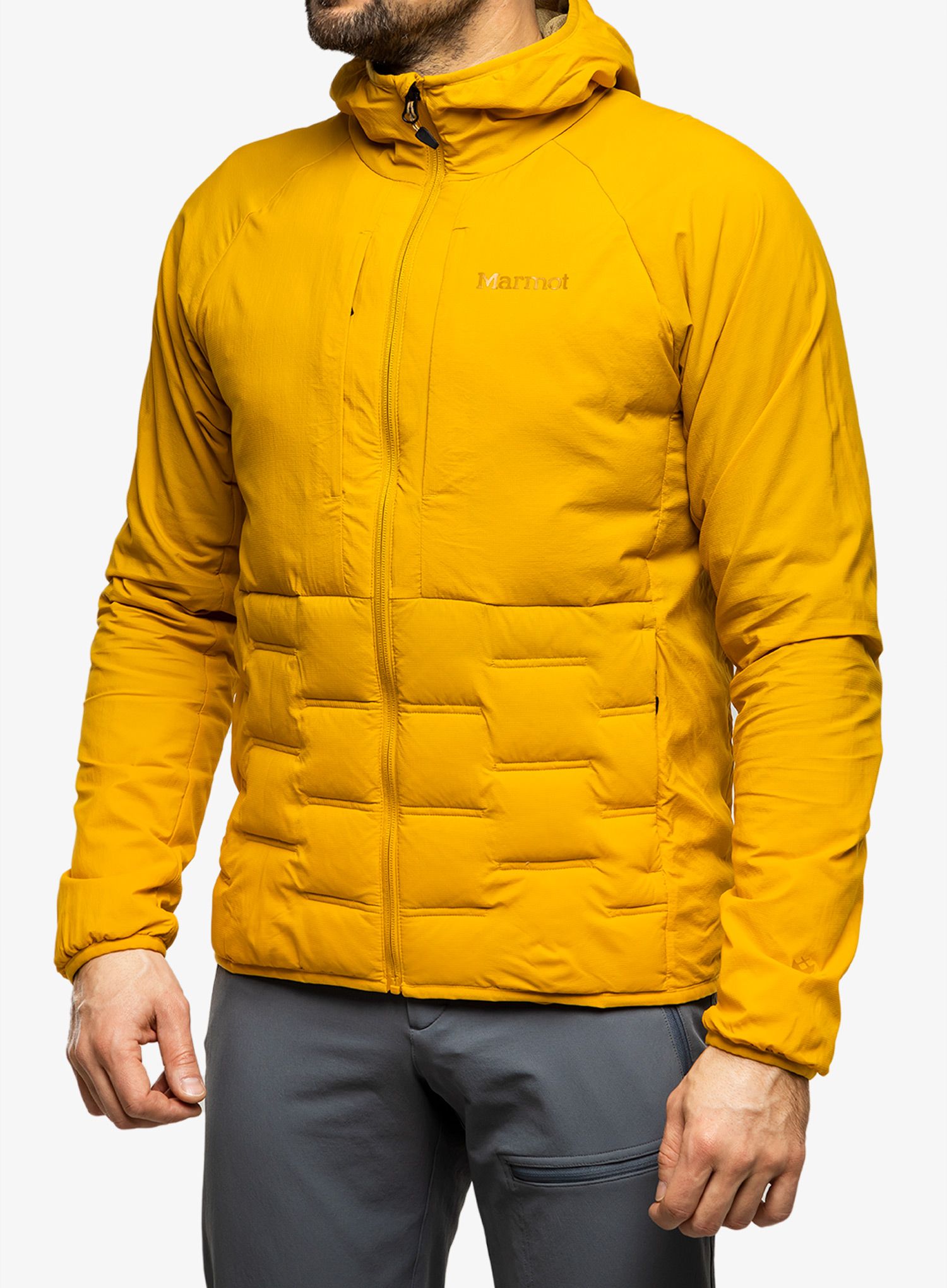 Péřová bunda Marmot WarmCube Active Alt HB - yellow gold