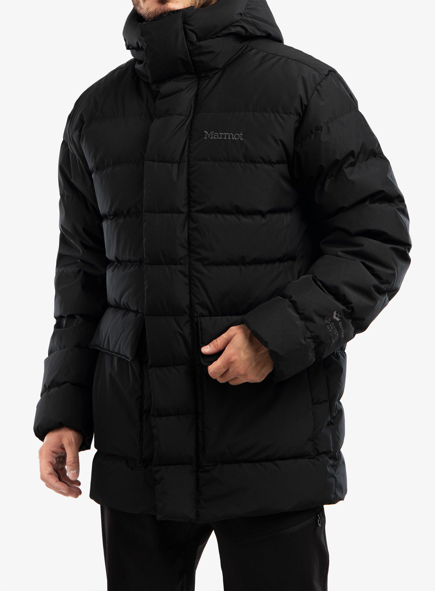 Péřový plášť Marmot WarmCube GORE-TEX Golden Mantle Jacket - bl.