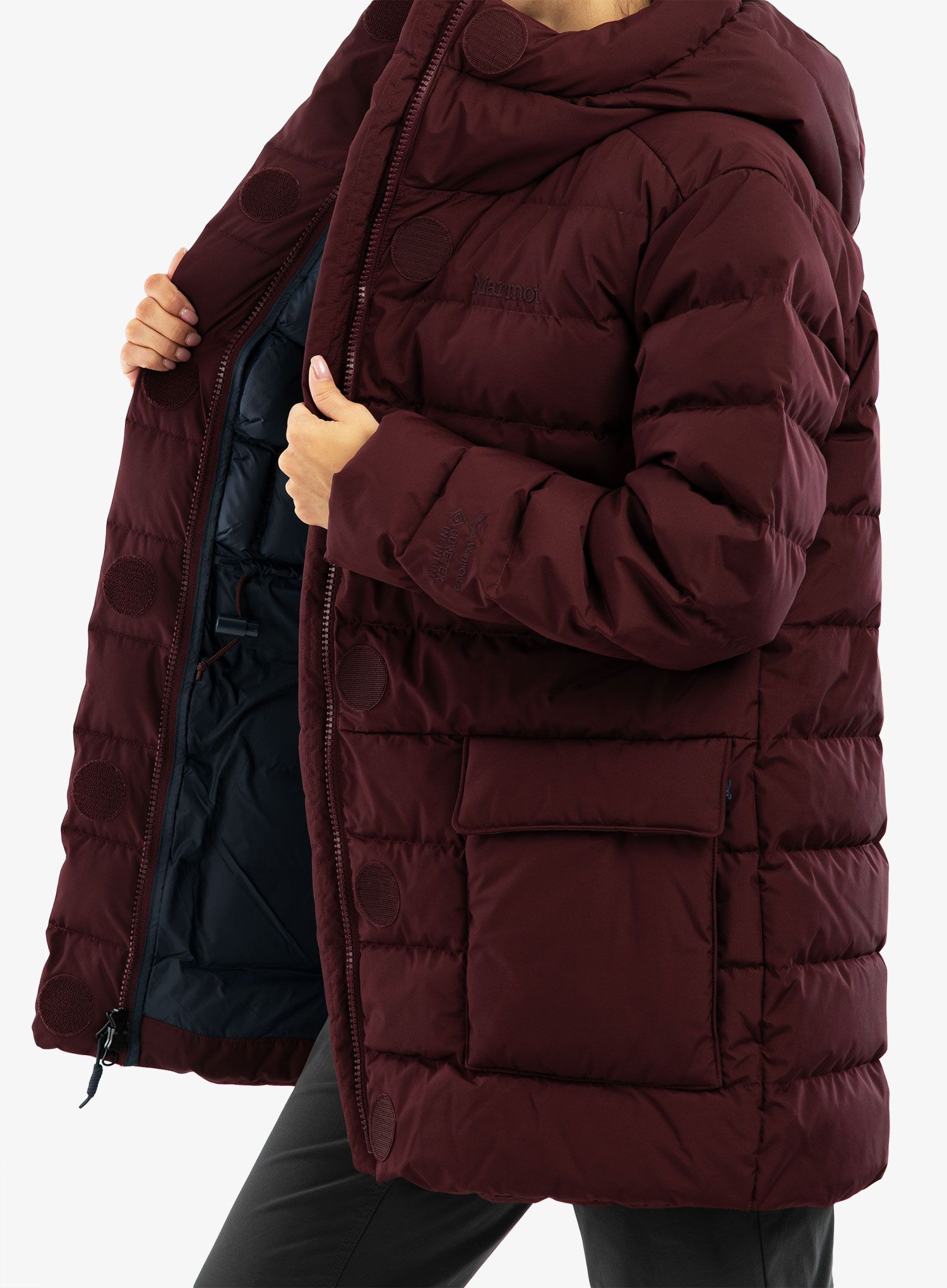 Péřový plášť Marmot Wm's WarmCube GORE-TEX Golden Mantle - royal
