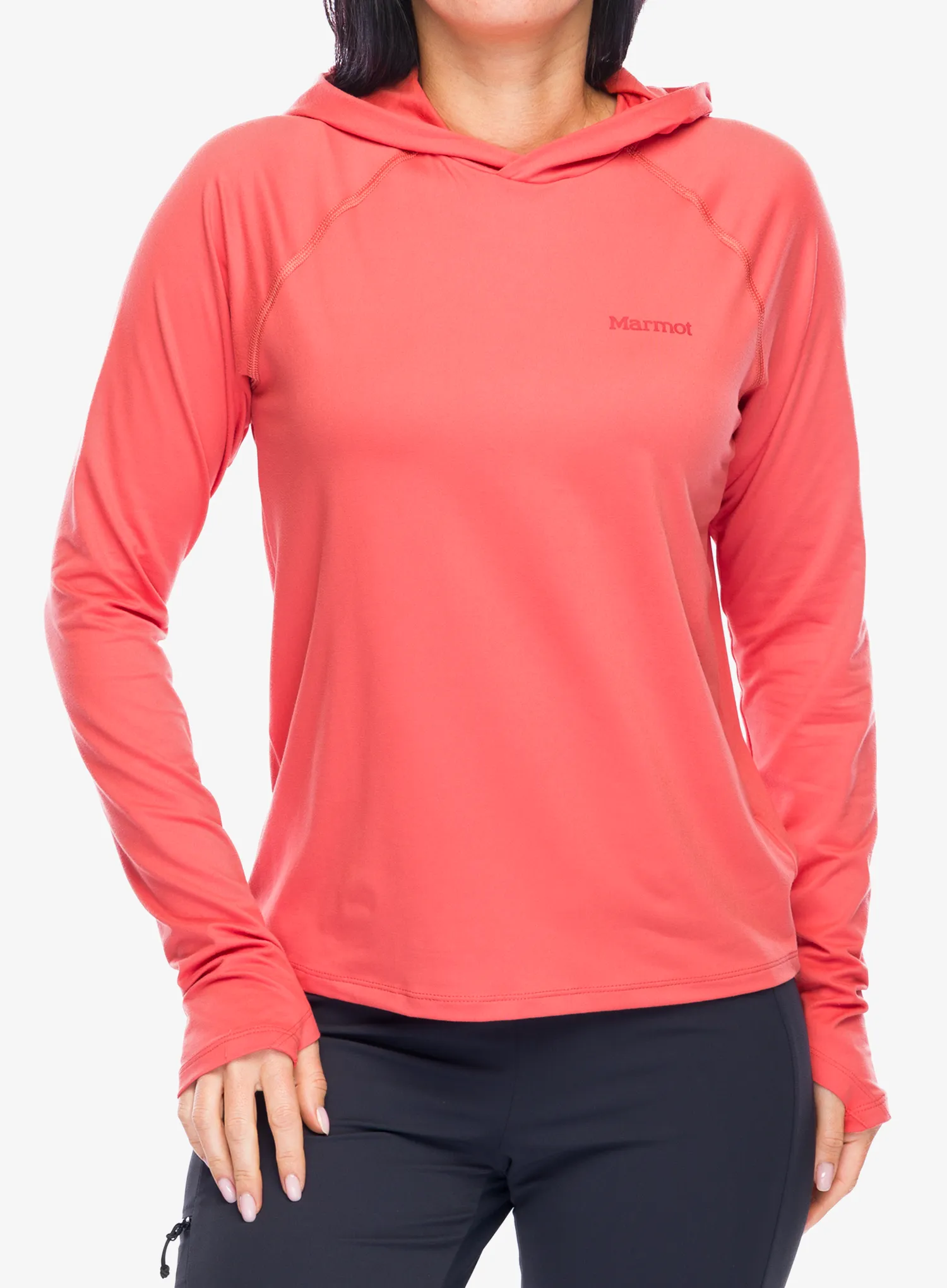 Dámská mikina s kapucí Marmot Windridge Hoody - grapefruit