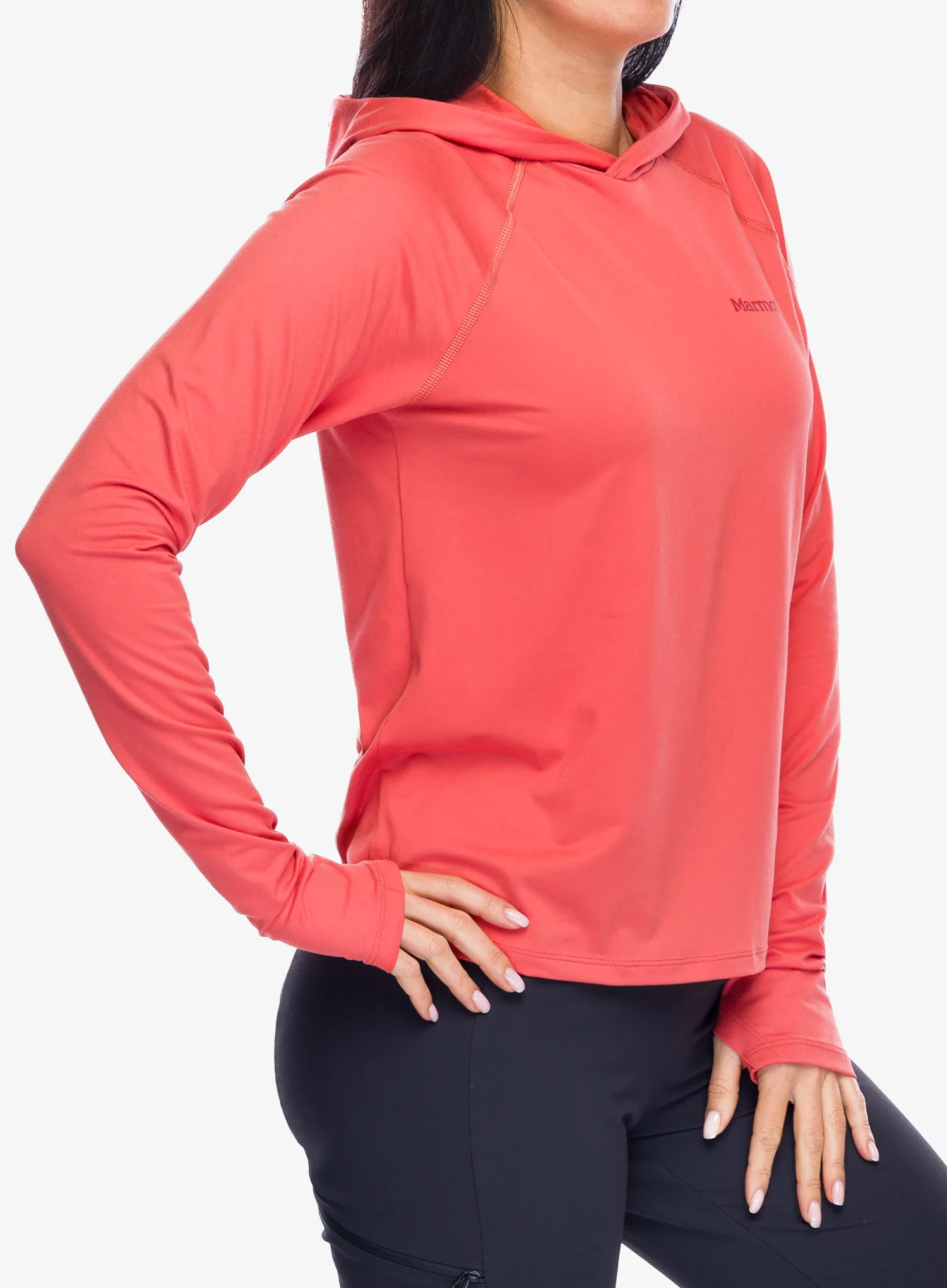 Dámská mikina s kapucí Marmot Windridge Hoody - grapefruit