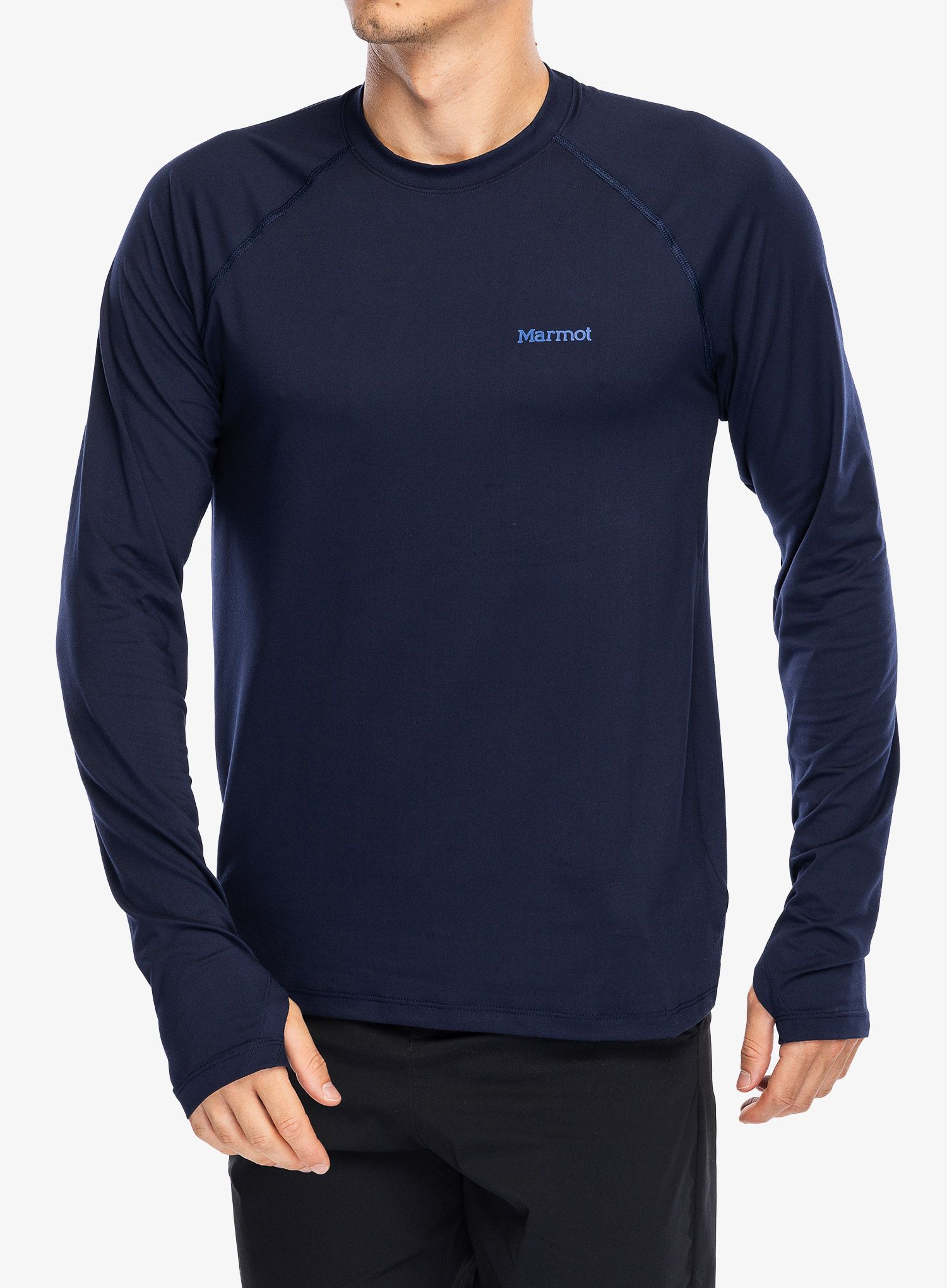 Mikina bez kapuce Marmot Windridge LS - arctic navy/navy