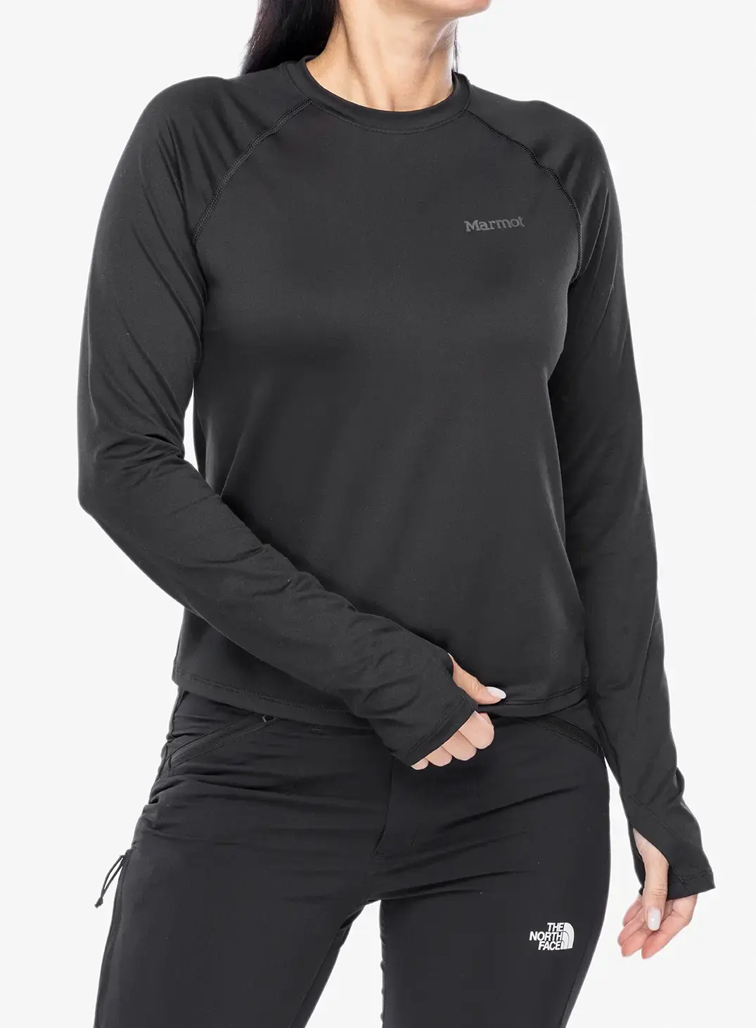 Dámská mikina bez kapuce Marmot Windridge LS - black