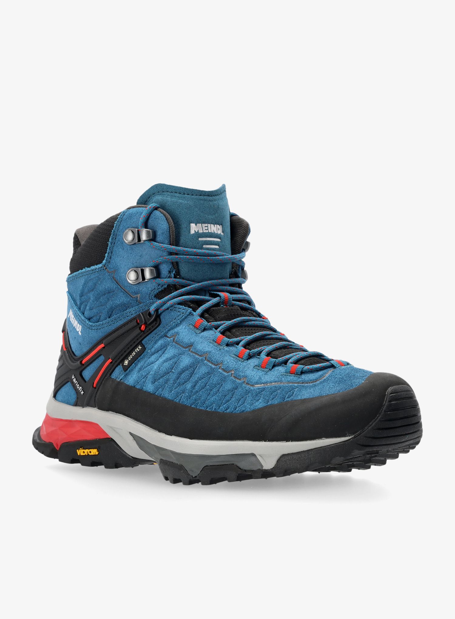 Turistické boty pánské Meindl Top Trail Mid GTX - petrol/red