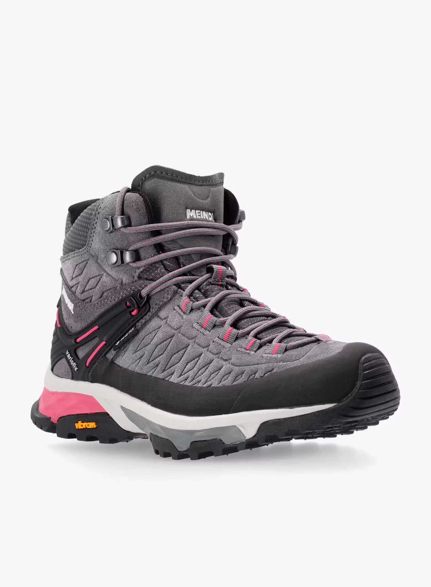 Turistické boty dámské Meindl Top Trail Mid Gtx - grey/magenta
