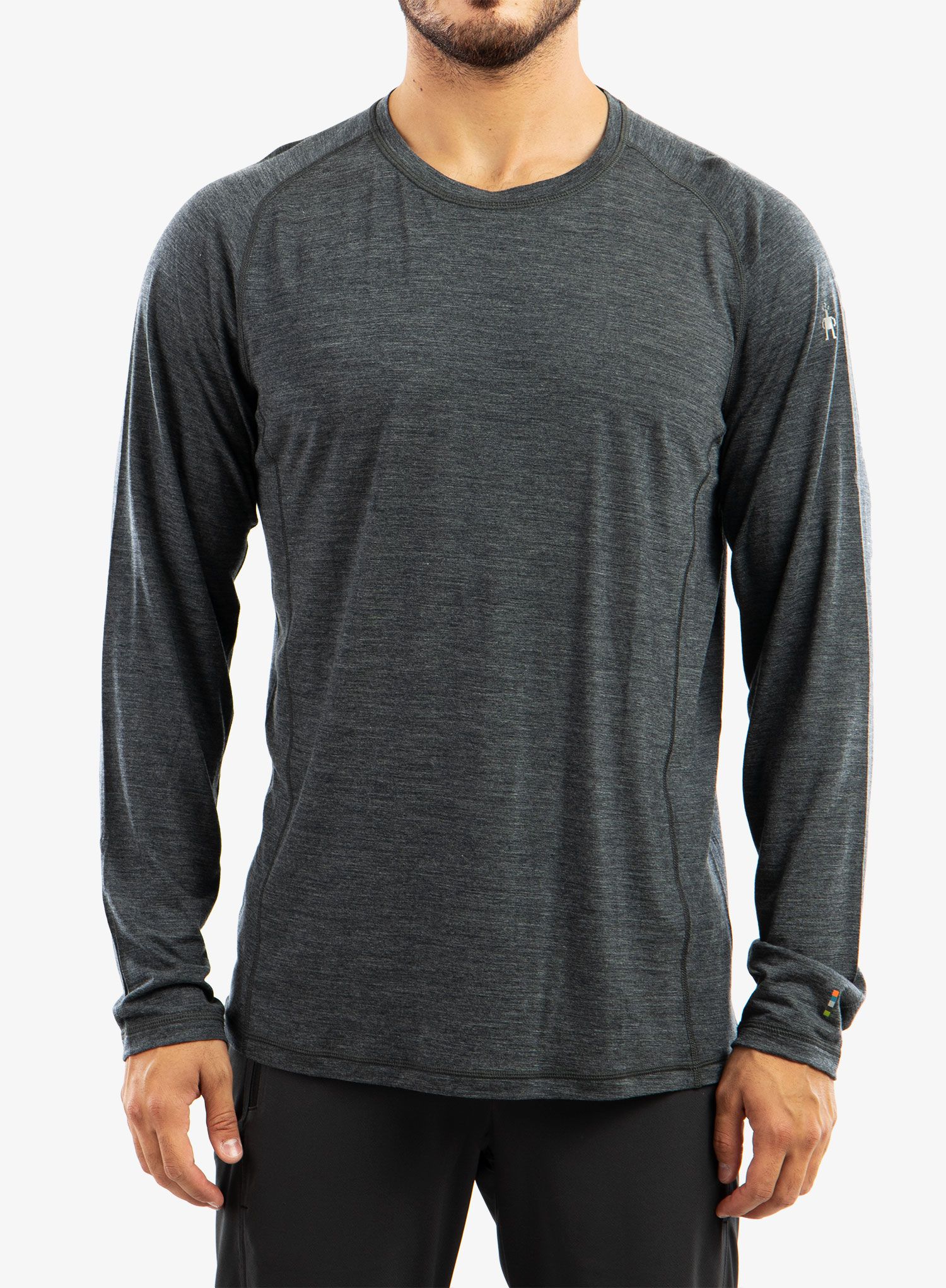 Mikina Smartwool Merino Sport Ultralite L/S - charcoal
