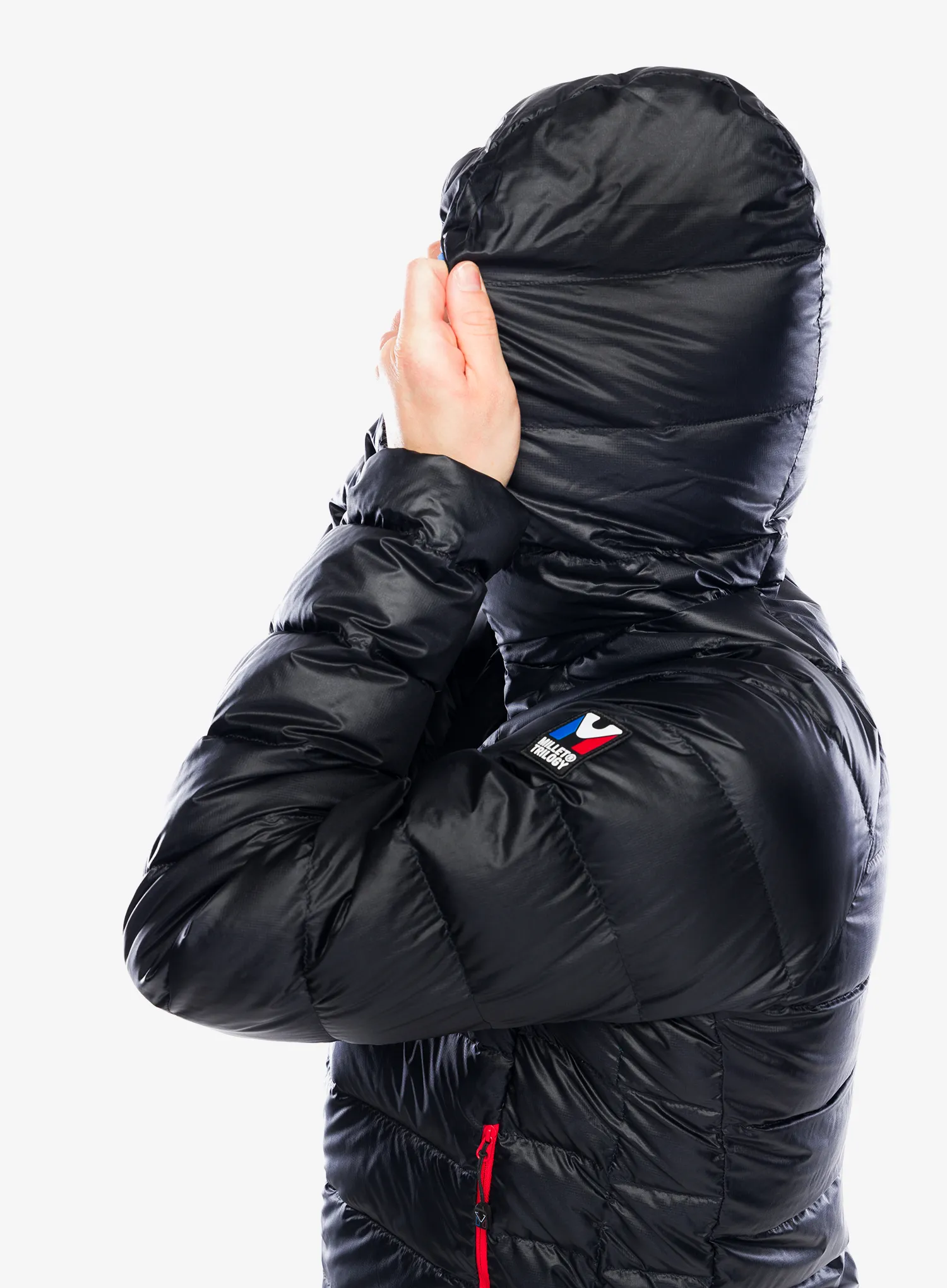 Péřová bunda Millet Trilogy Icon Down Hooded - black
