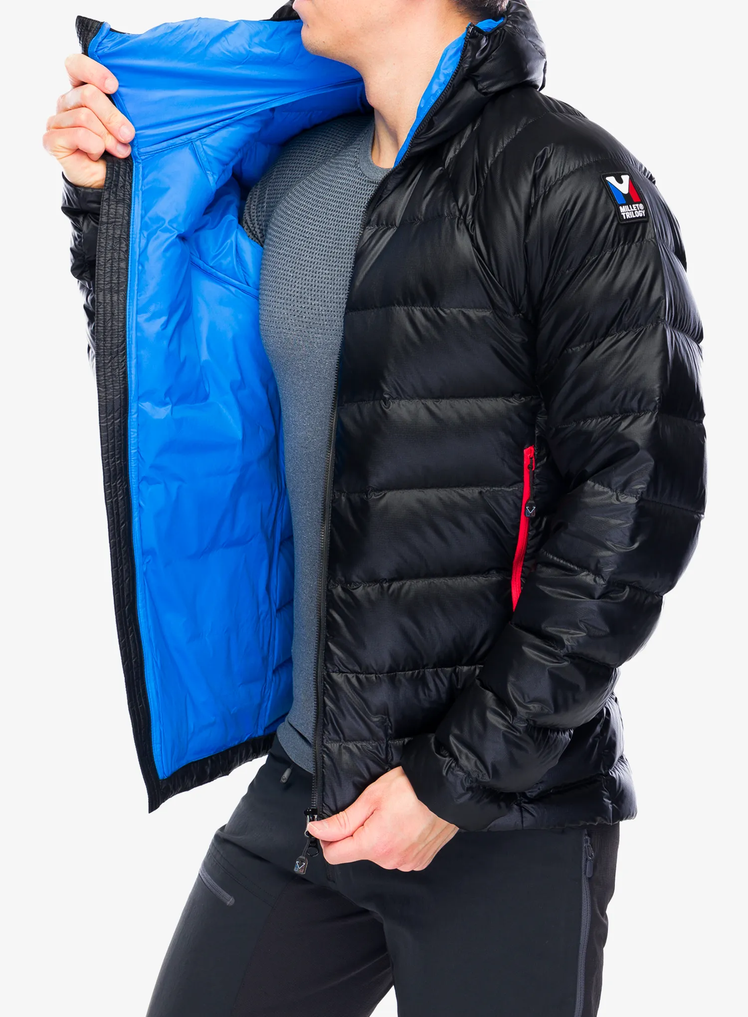 Péřová bunda Millet Trilogy Icon Down Hooded - black