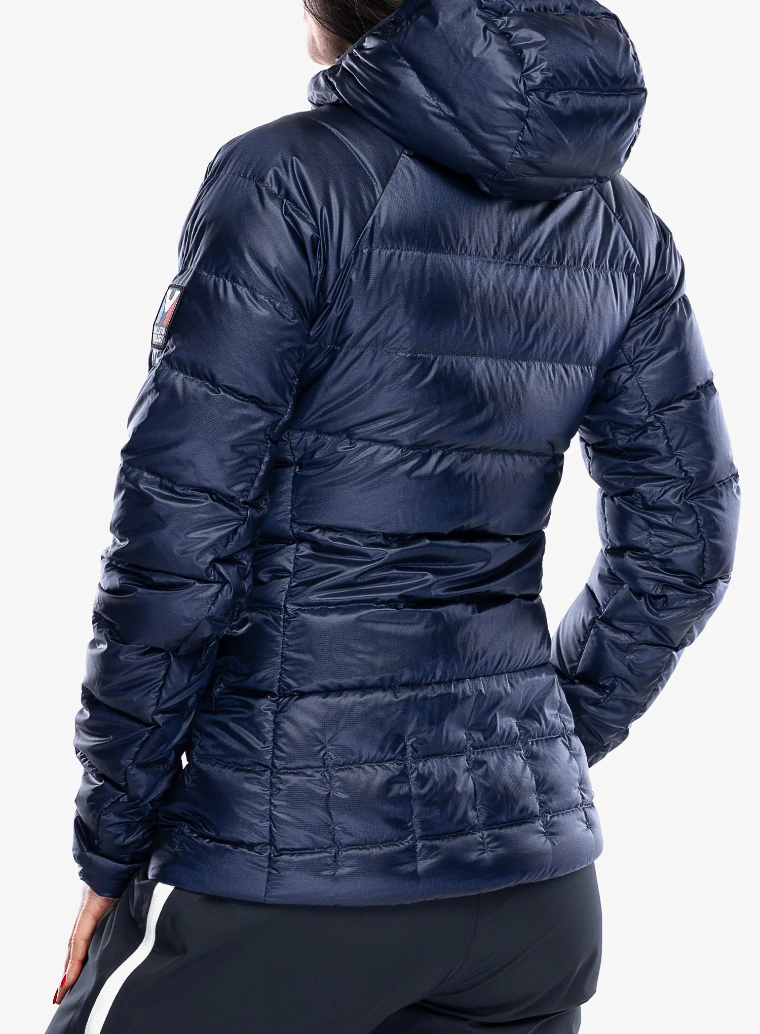 Dámská péřová bunda Millet Trilogy Icon Down Hooded - saphir