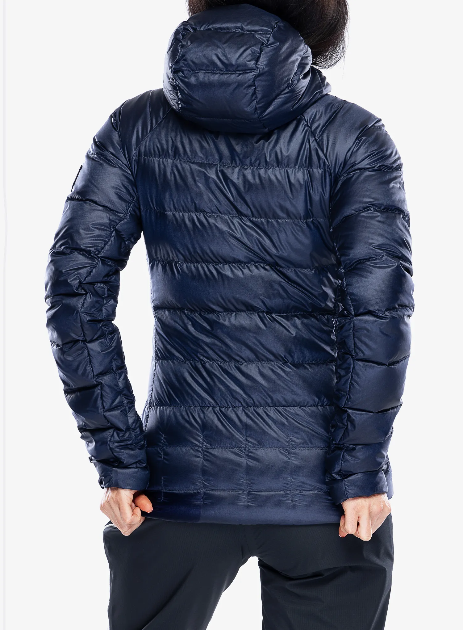 Dámská péřová bunda Millet Trilogy Icon Down Hooded - saphir