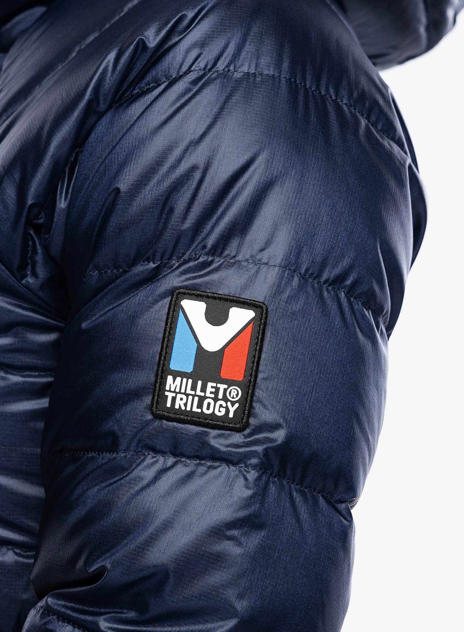 Dámská péřová bunda Millet Trilogy Icon Down Hooded - saphir