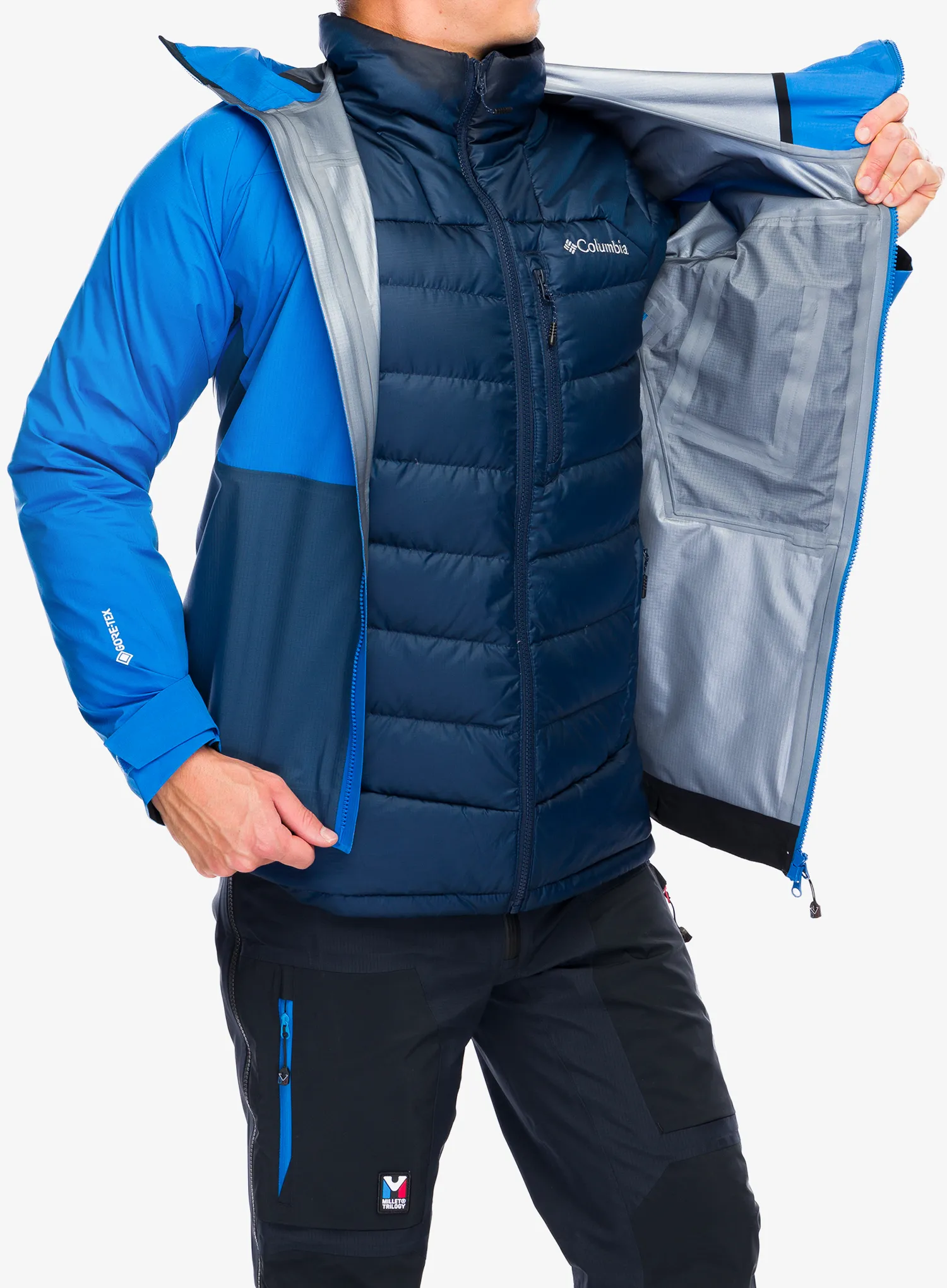 Bunda s membránou Millet Trilogy Icon Light GTX 3L Jacket - dark denim/icon blue