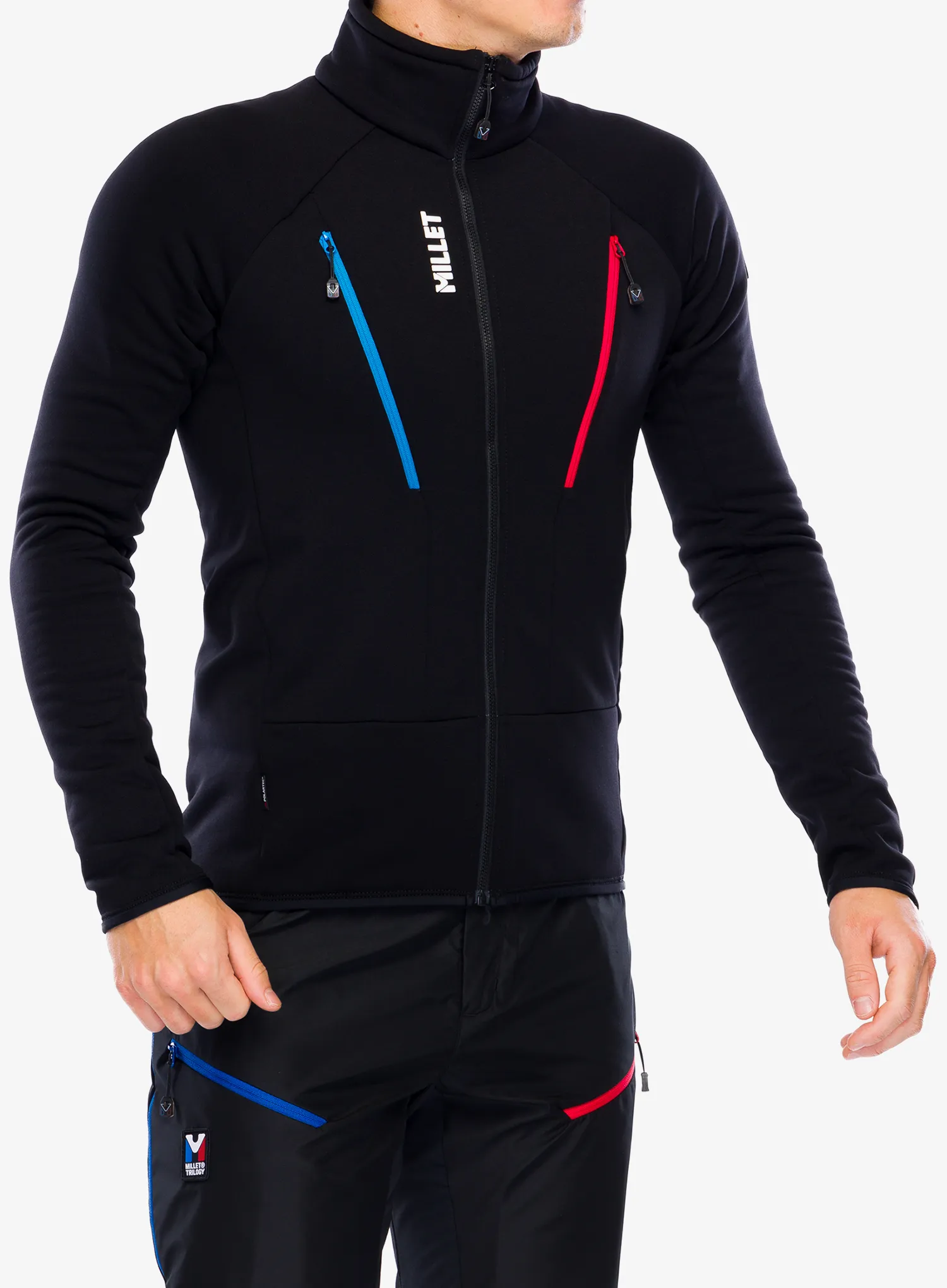 Mikina se zipem Millet Trilogy Icon Power Jacket - black