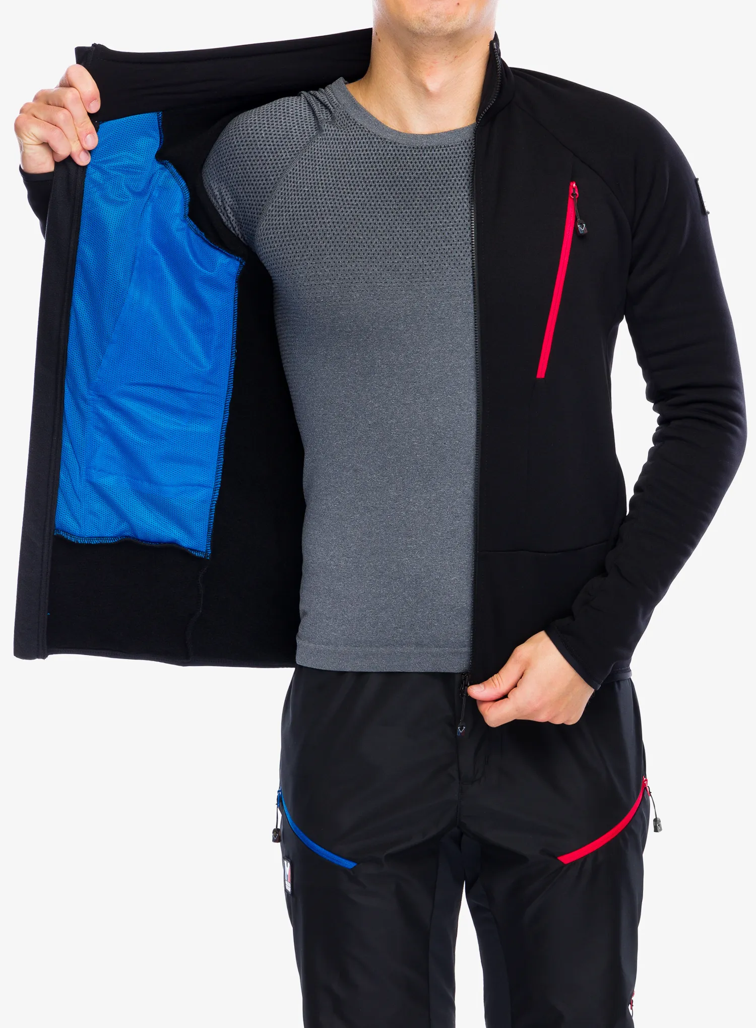 Mikina se zipem Millet Trilogy Icon Power Jacket - black