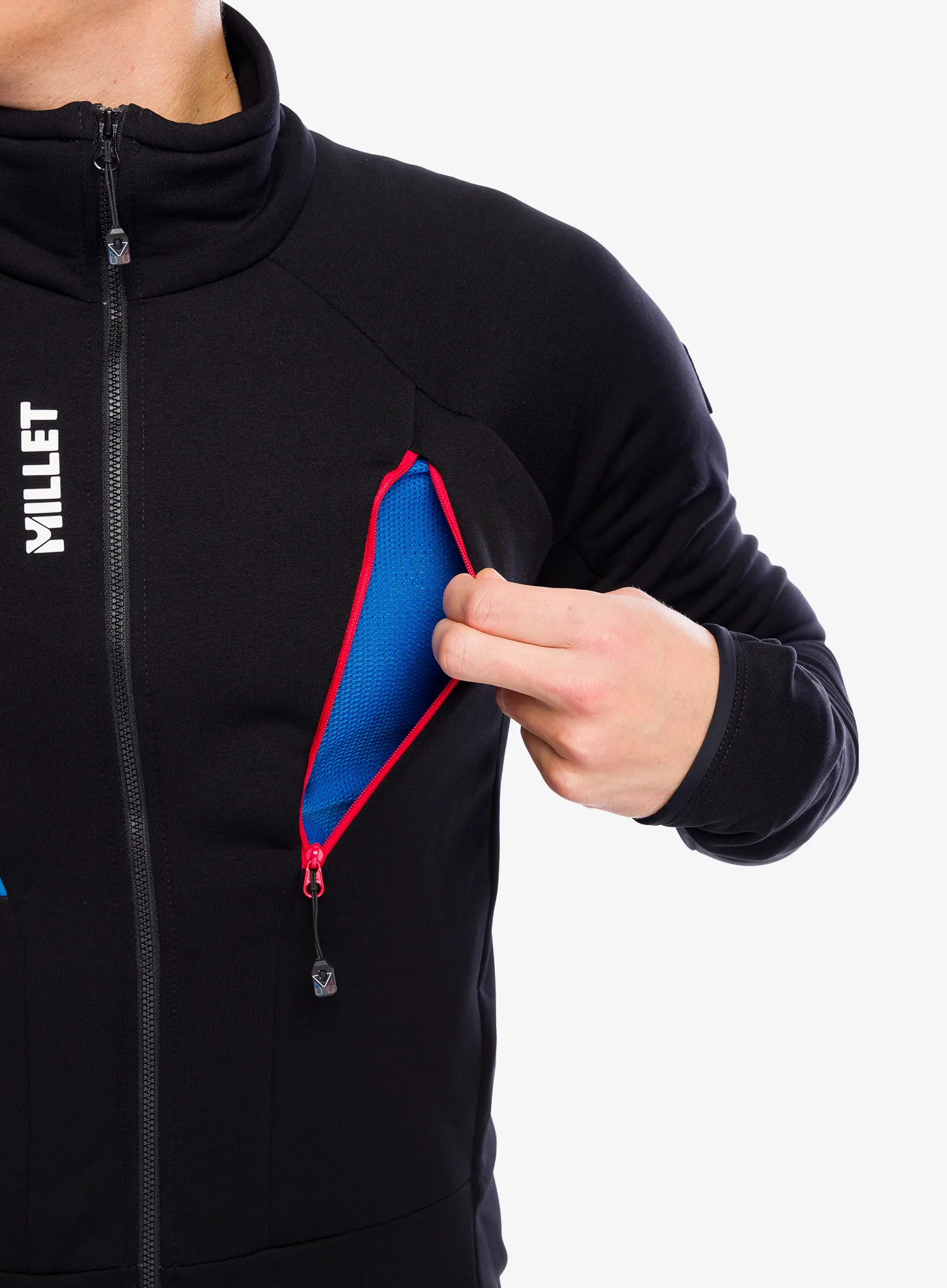 Mikina se zipem Millet Trilogy Icon Power Jacket - black