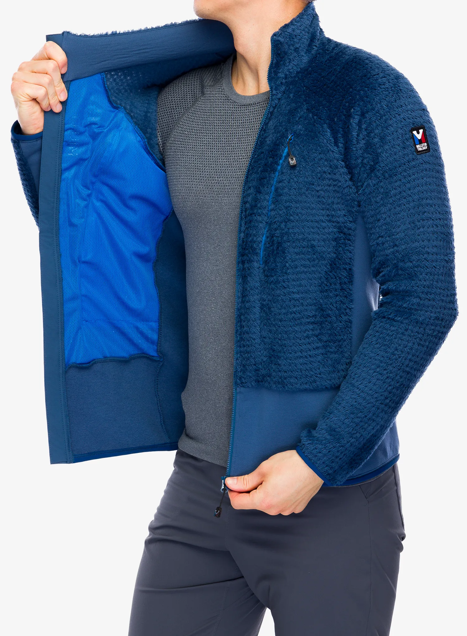 Fleecová bunda Millet Trilogy Icon X Loft Jacket - dark denim