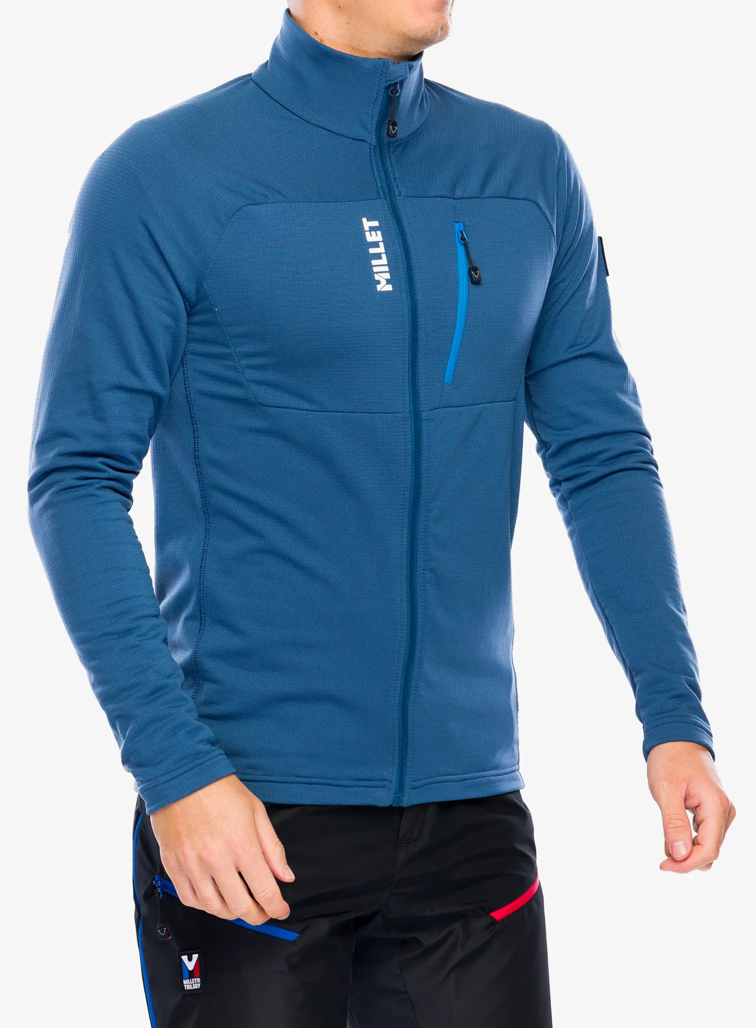 Fleece mikina Millet Trilogy Light Grid Jacket - dark denim