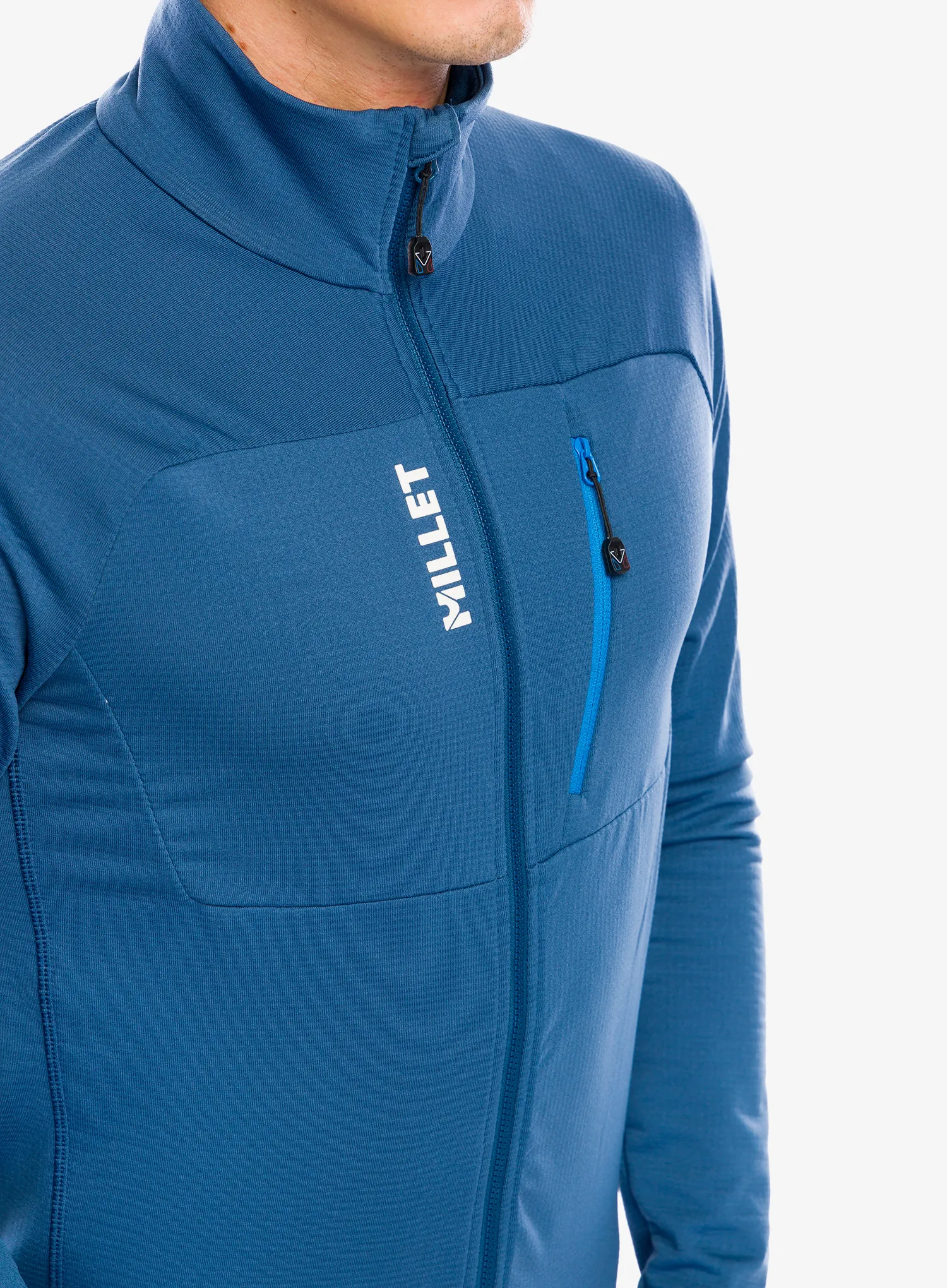 Fleece mikina Millet Trilogy Light Grid Jacket - dark denim