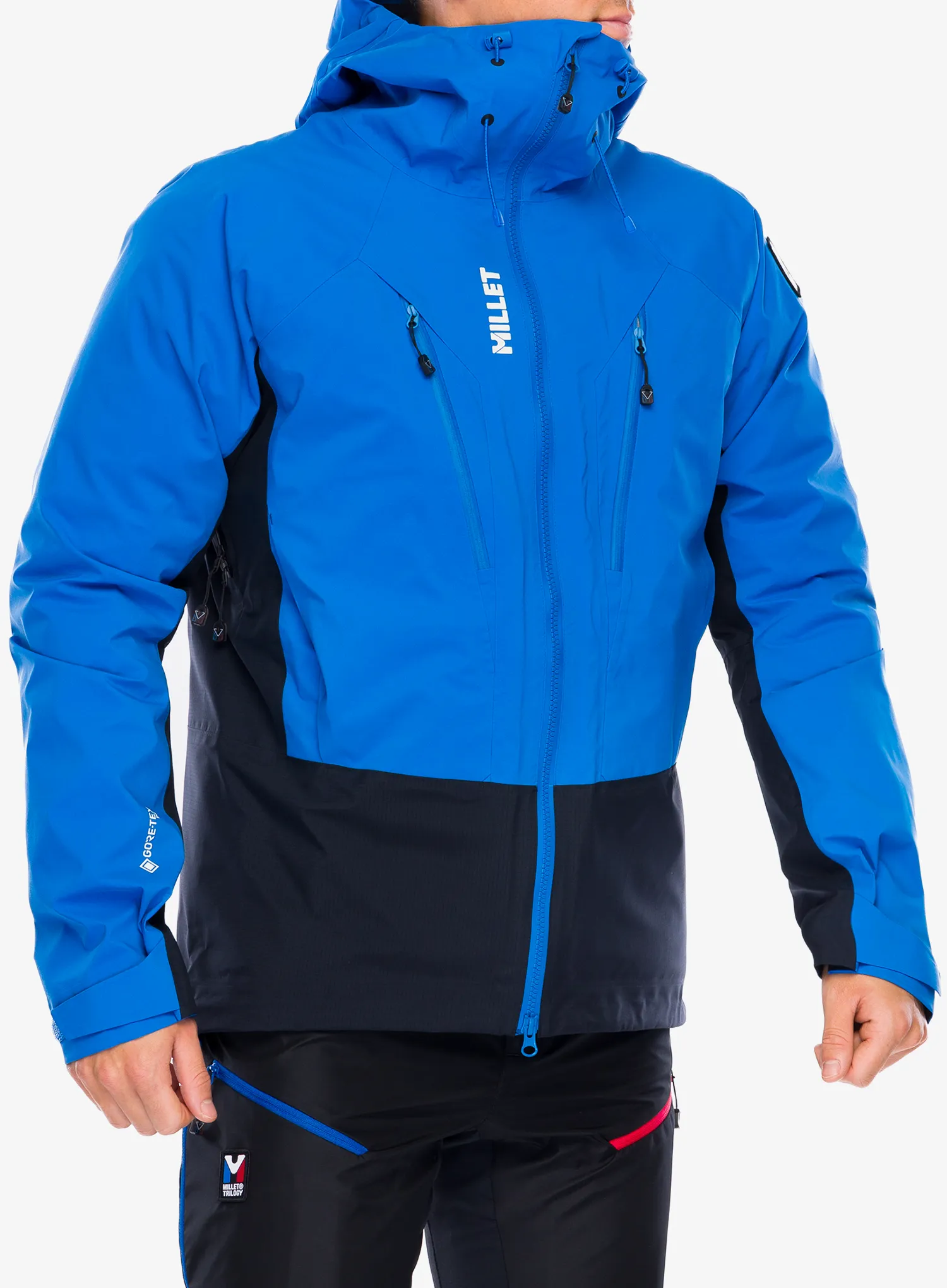Bunda s membránou Millet Trilogy V Icon GTX Pro Jacket - black/icon blue