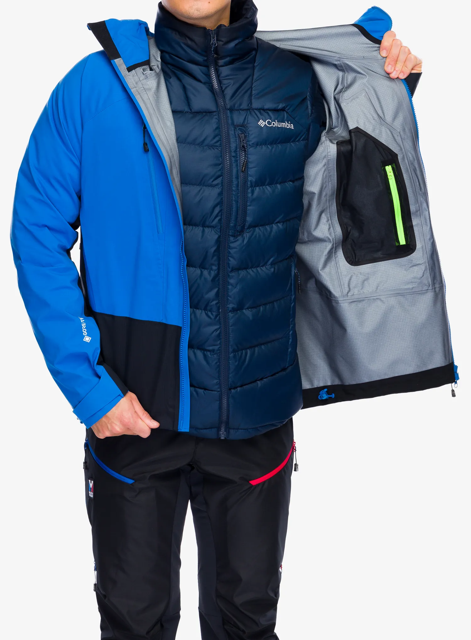 Bunda s membránou Millet Trilogy V Icon GTX Pro Jacket - black/icon blue