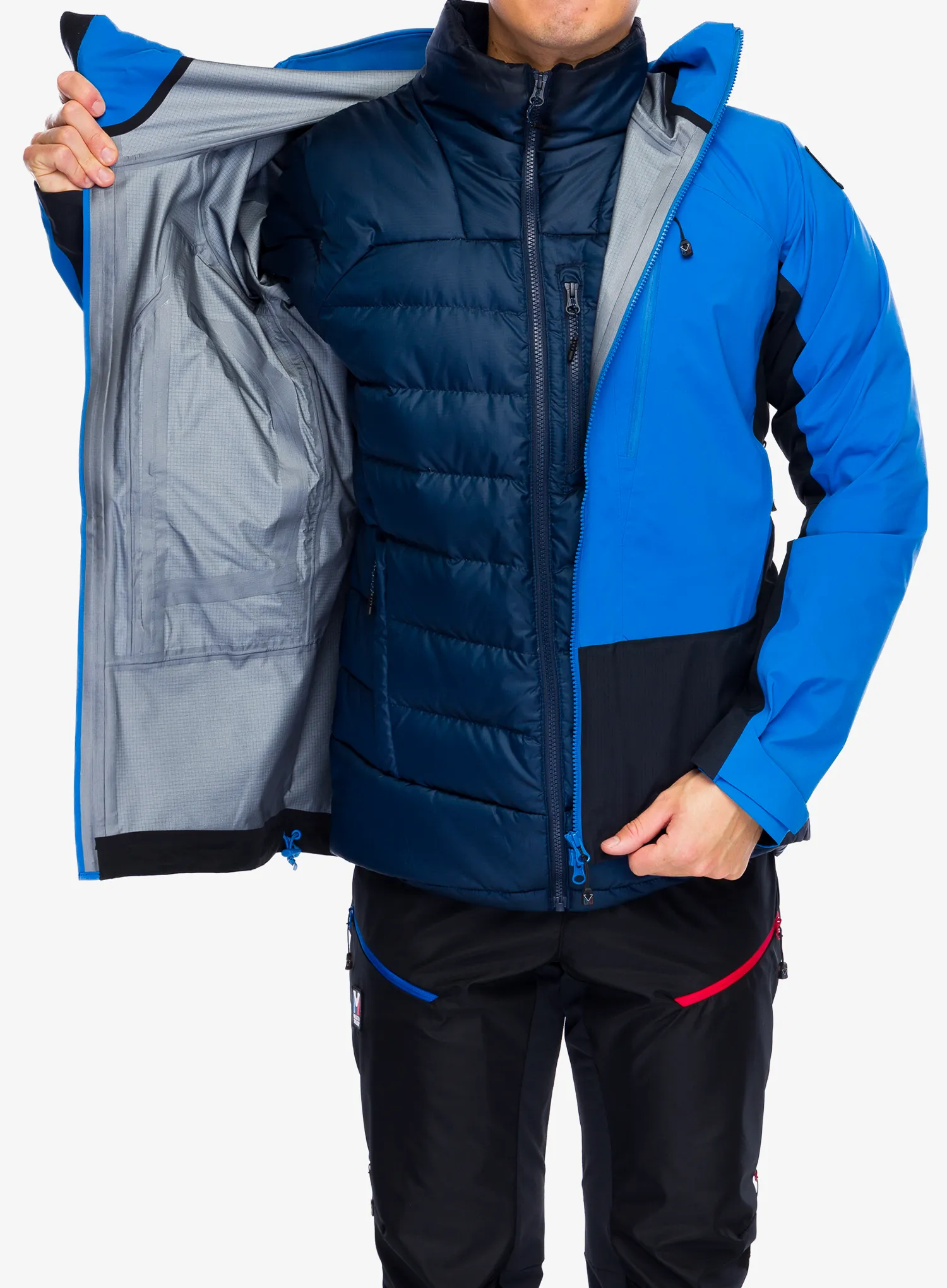 Bunda s membránou Millet Trilogy V Icon GTX Pro Jacket - black/icon blue