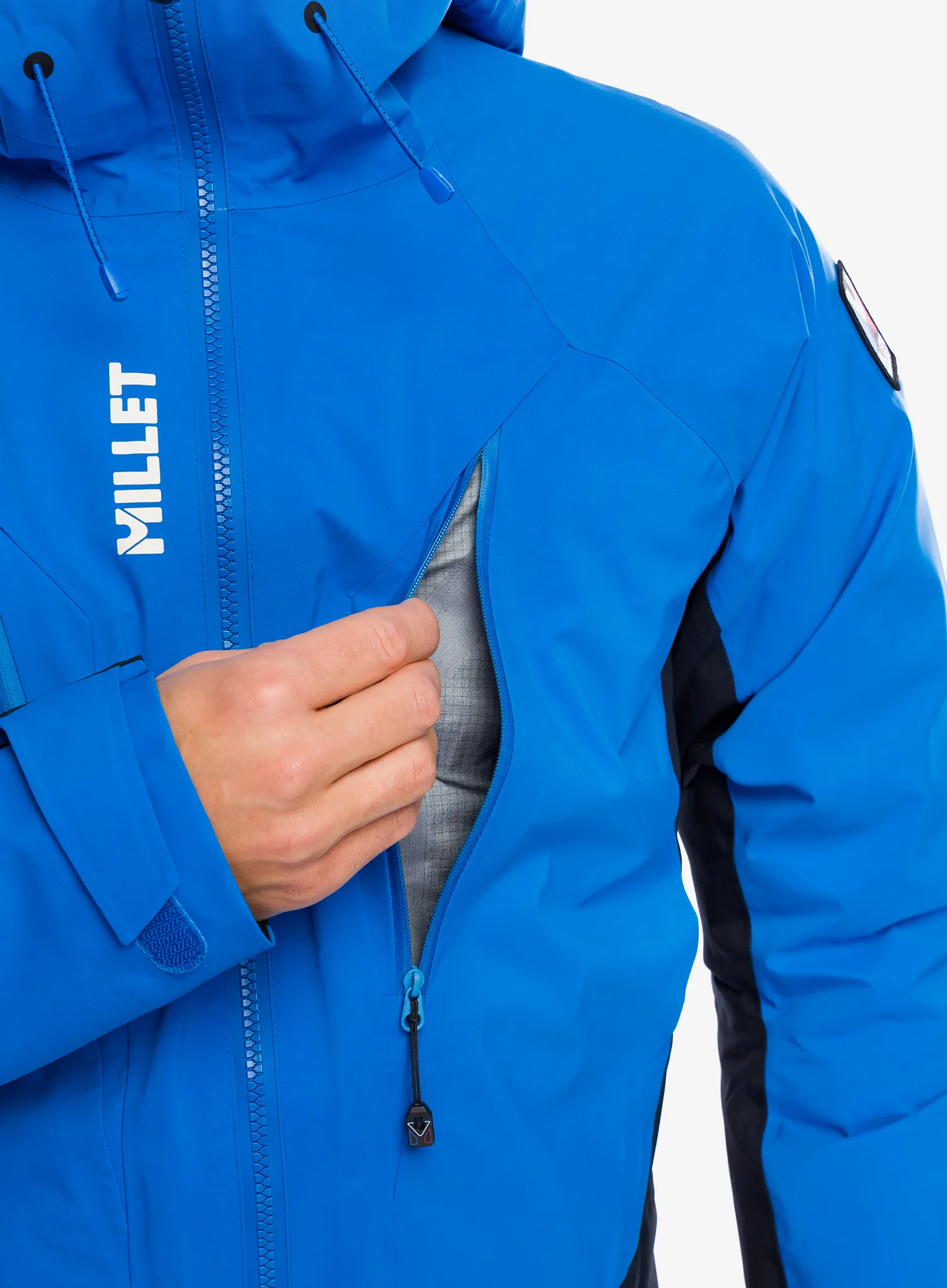 Bunda s membránou Millet Trilogy V Icon GTX Pro Jacket - black/icon blue