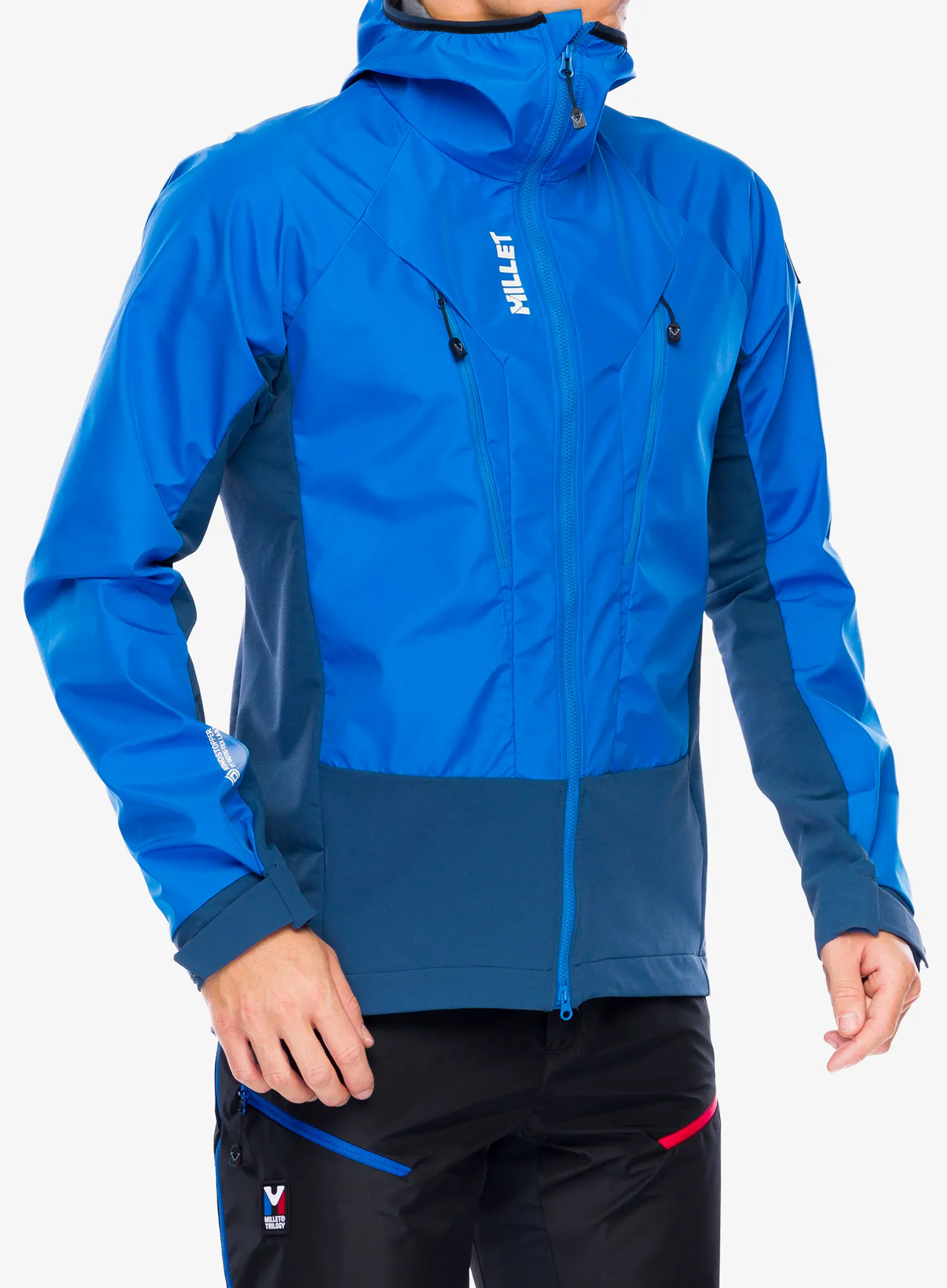 Softshellová bunda Millet Trilogy V Icon INFINIUM Jacket - dark denim/icon blue