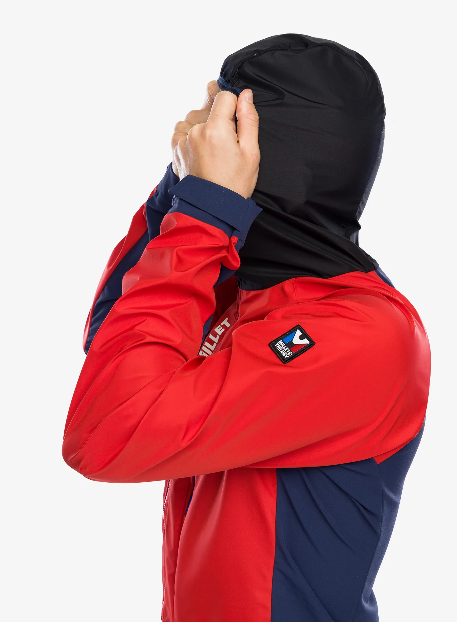 Softshellová bunda pánská Millet Trilogy V Icon INFINIUM Jacket - saphir/rouge