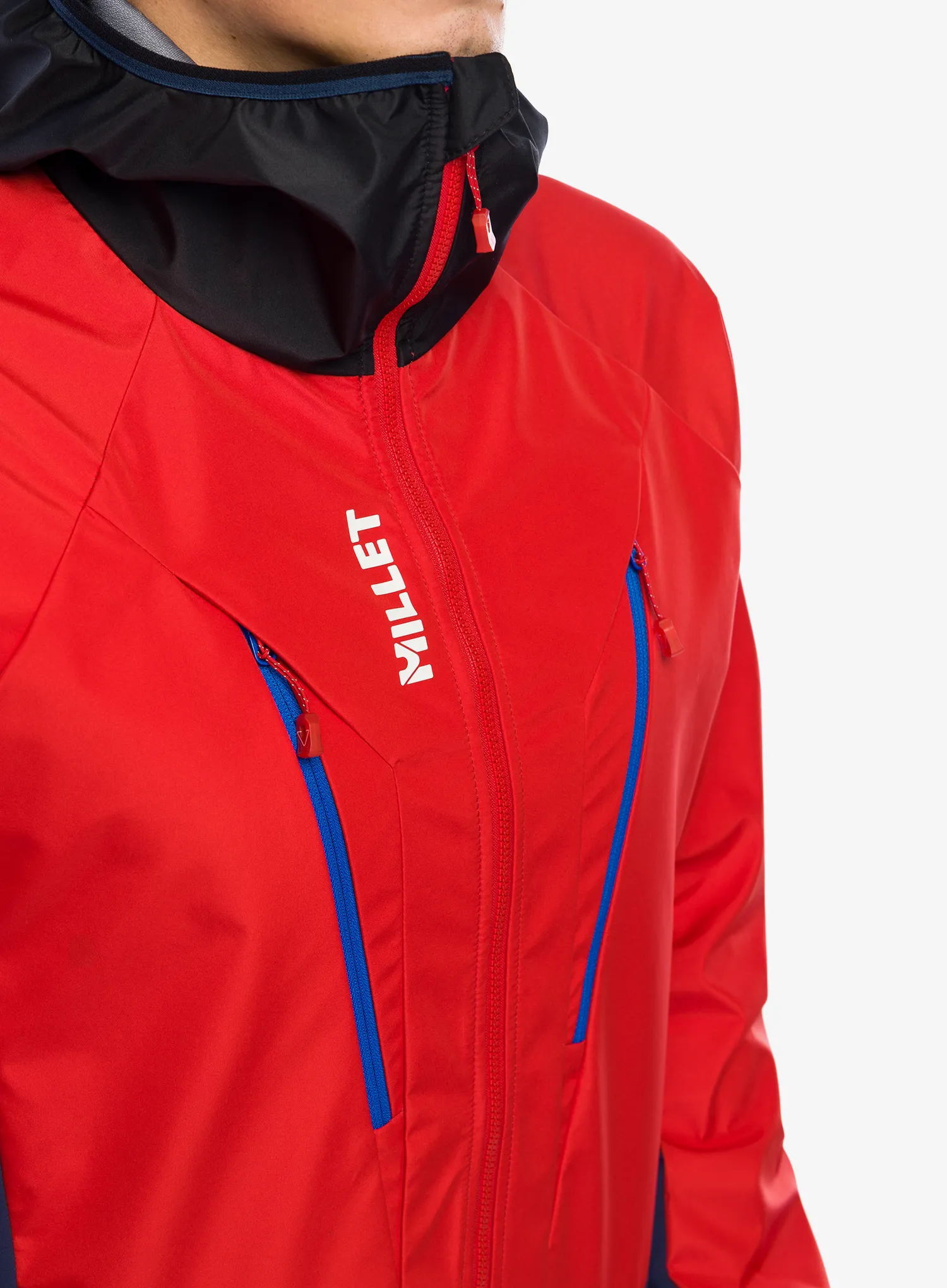 Softshellová bunda pánská Millet Trilogy V Icon INFINIUM Jacket - saphir/rouge
