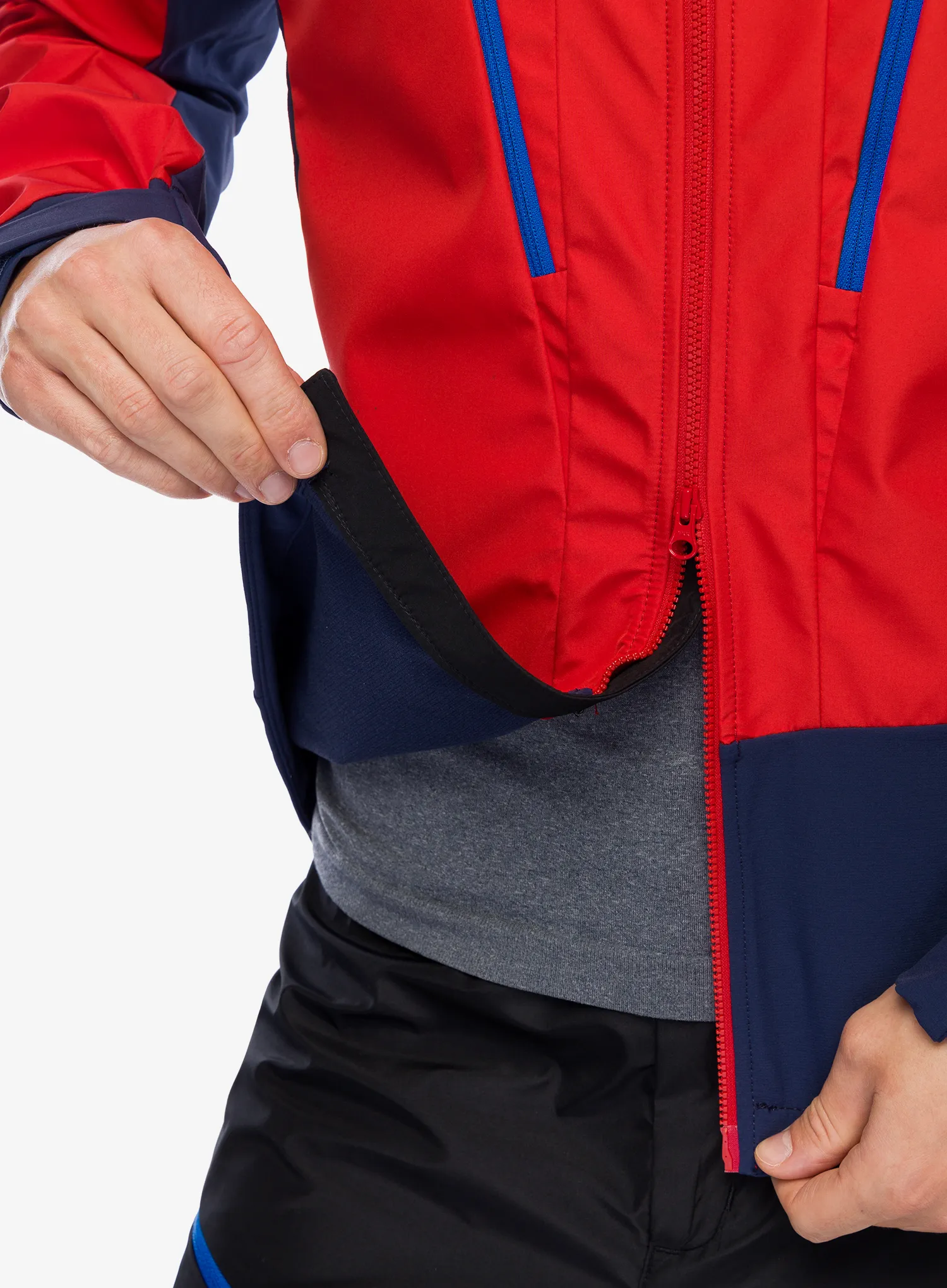 Softshellová bunda pánská Millet Trilogy V Icon INFINIUM Jacket - saphir/rouge