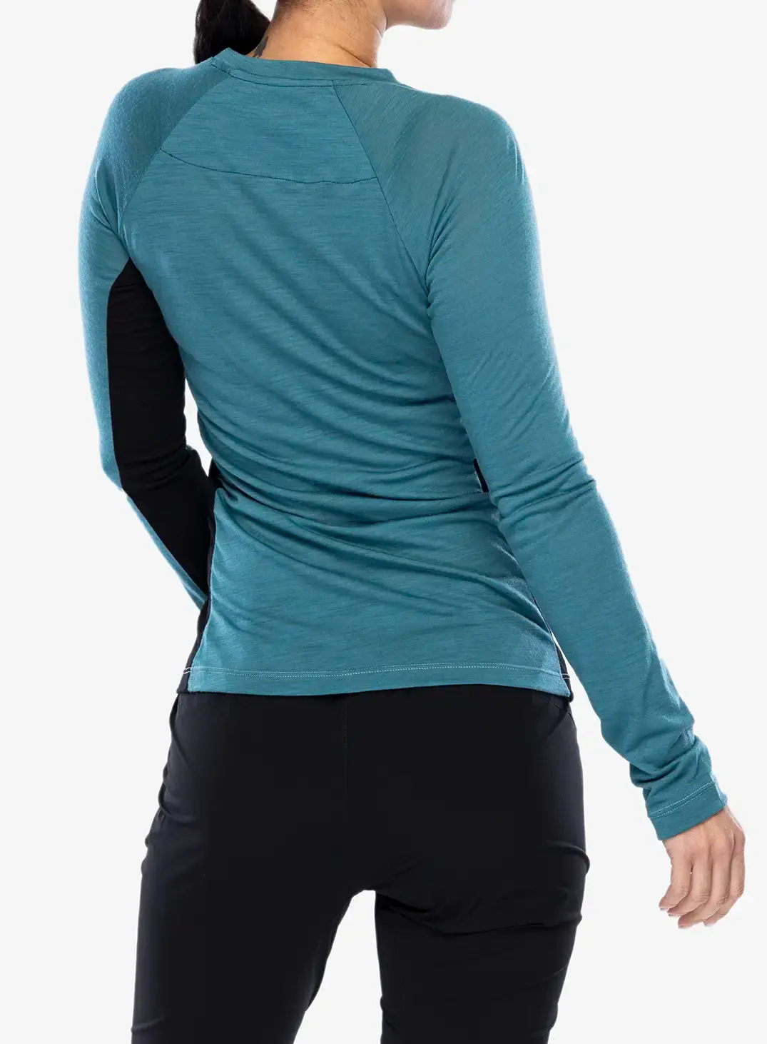 Dámské triko s dlouhým rukávem Millet Trilogy Wool TS LS -  hydro/black