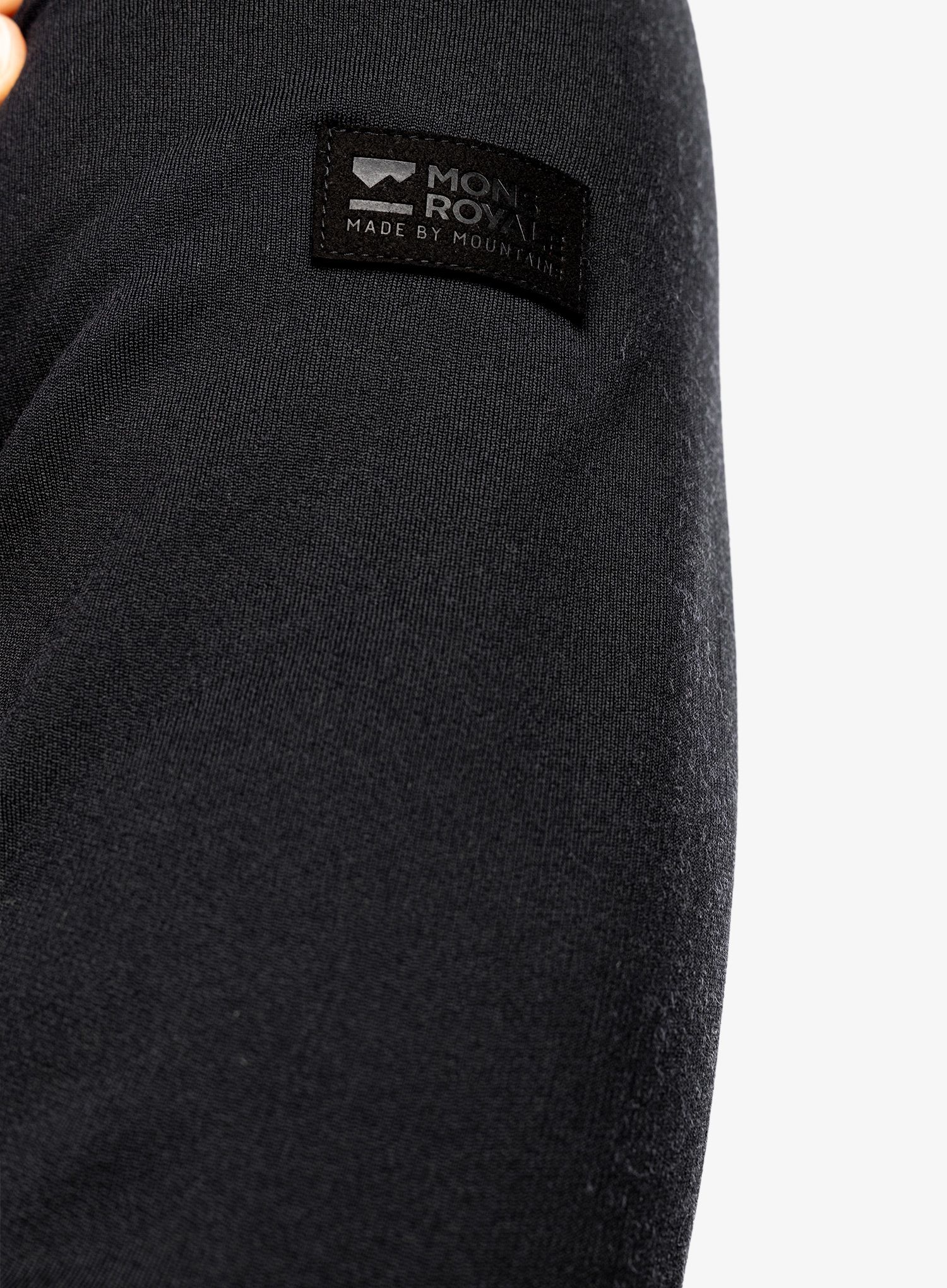 Fleece mikina Mons Royale Arcadia Merino Fleece Hoody - black