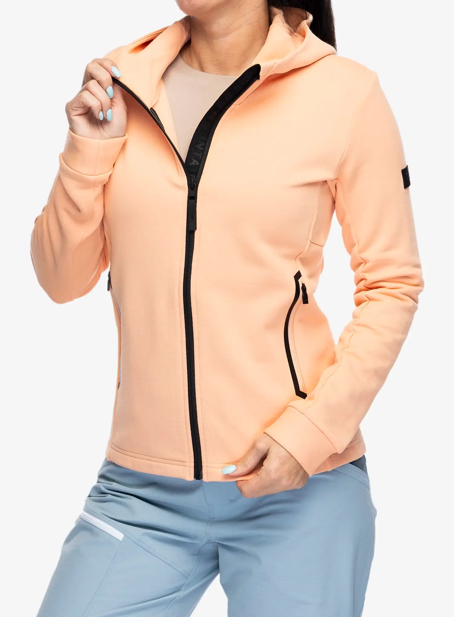 Dámská mikina Mons Royale Arcadia Merino Fleece Hoody - melon