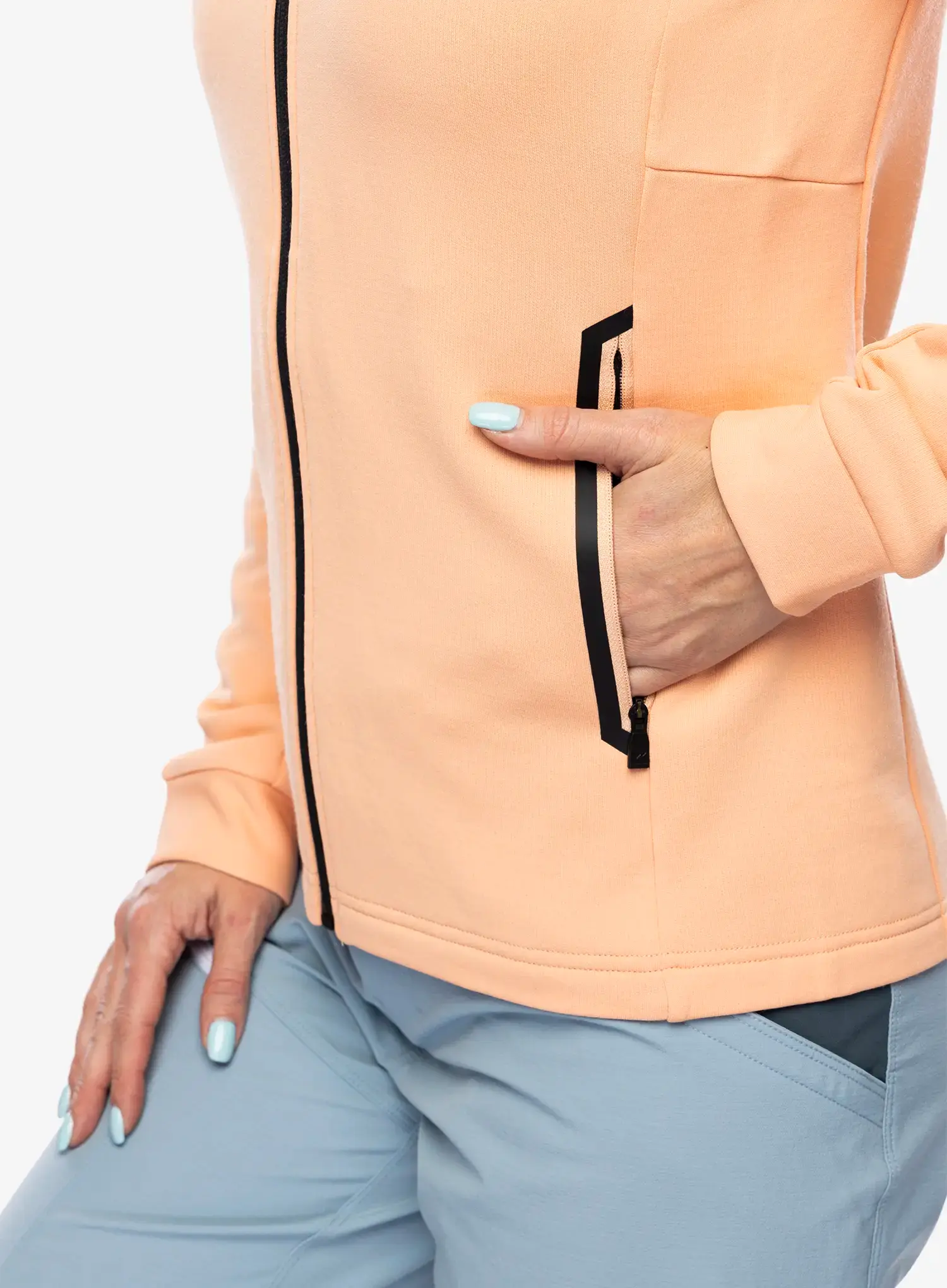 Dámská mikina Mons Royale Arcadia Merino Fleece Hoody - melon