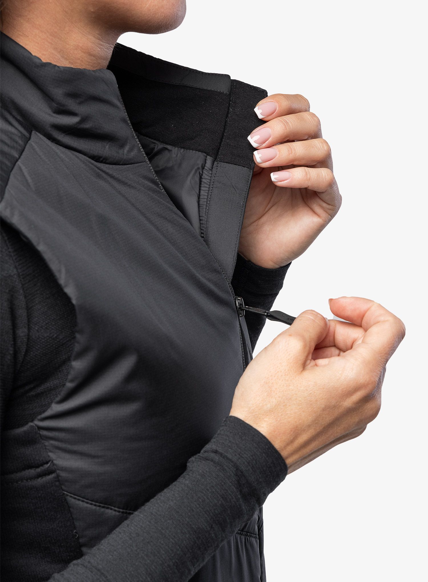 Vesta dámská Mons Royale Arete Wool Insulation Vest - black