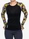 Dámská funkční mikina Mons Royale Bella Tech LS - alpine bloom/black