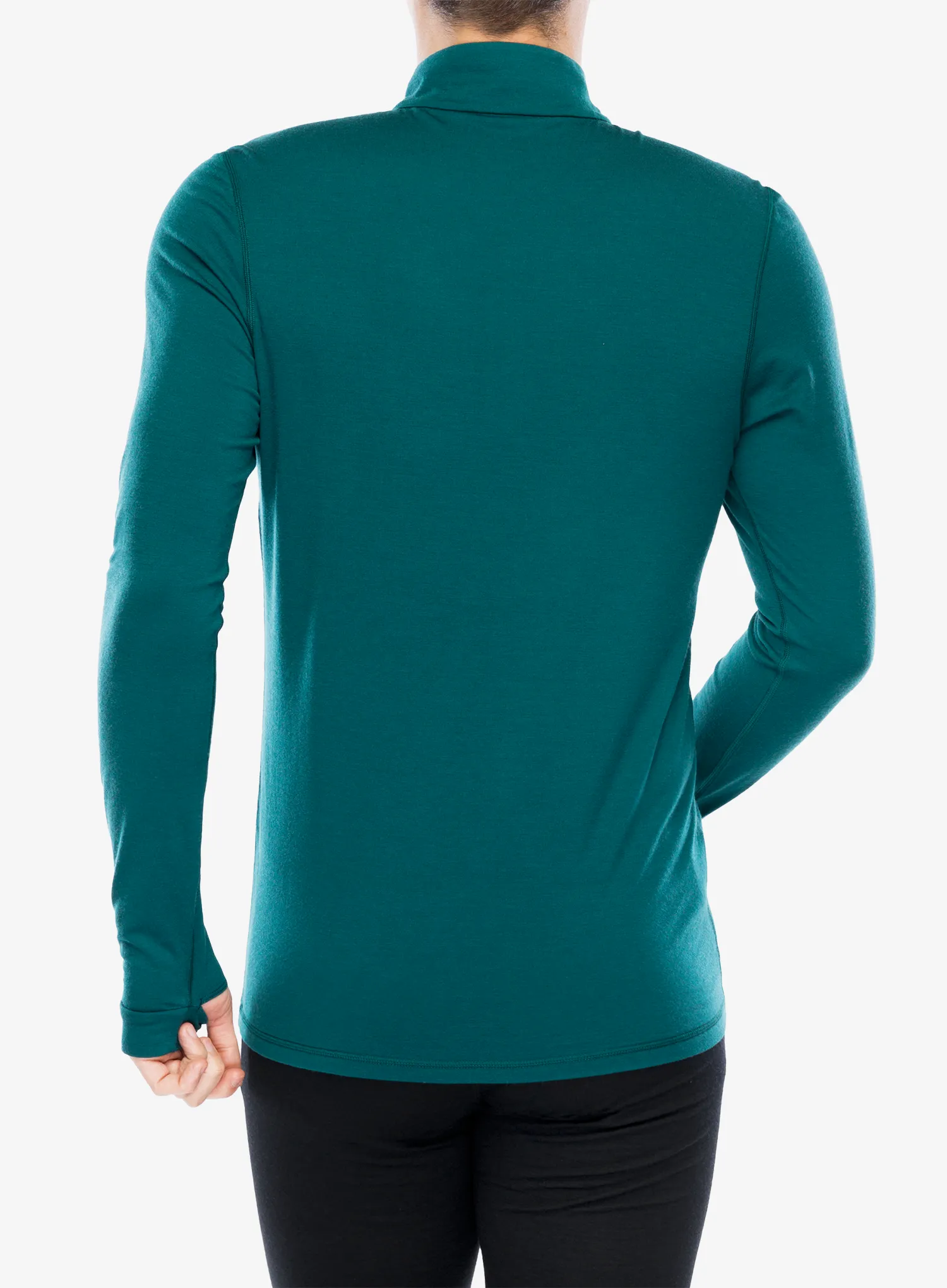 Funkční mikina Mons Royale Cascade 1/4 Zip - evergreen