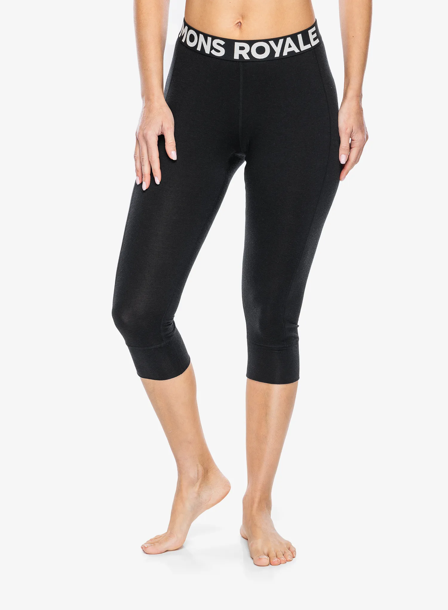 Termolegíny dámské Mons Royale Cascade Merino Flex 200 3/4 Legging - black