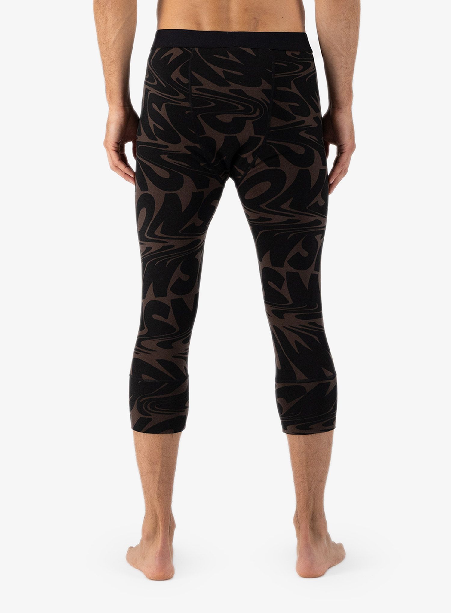 Termolegíny Mons Royale Cascade Merino Flex 200 3/4 Legging - signal lost cedar