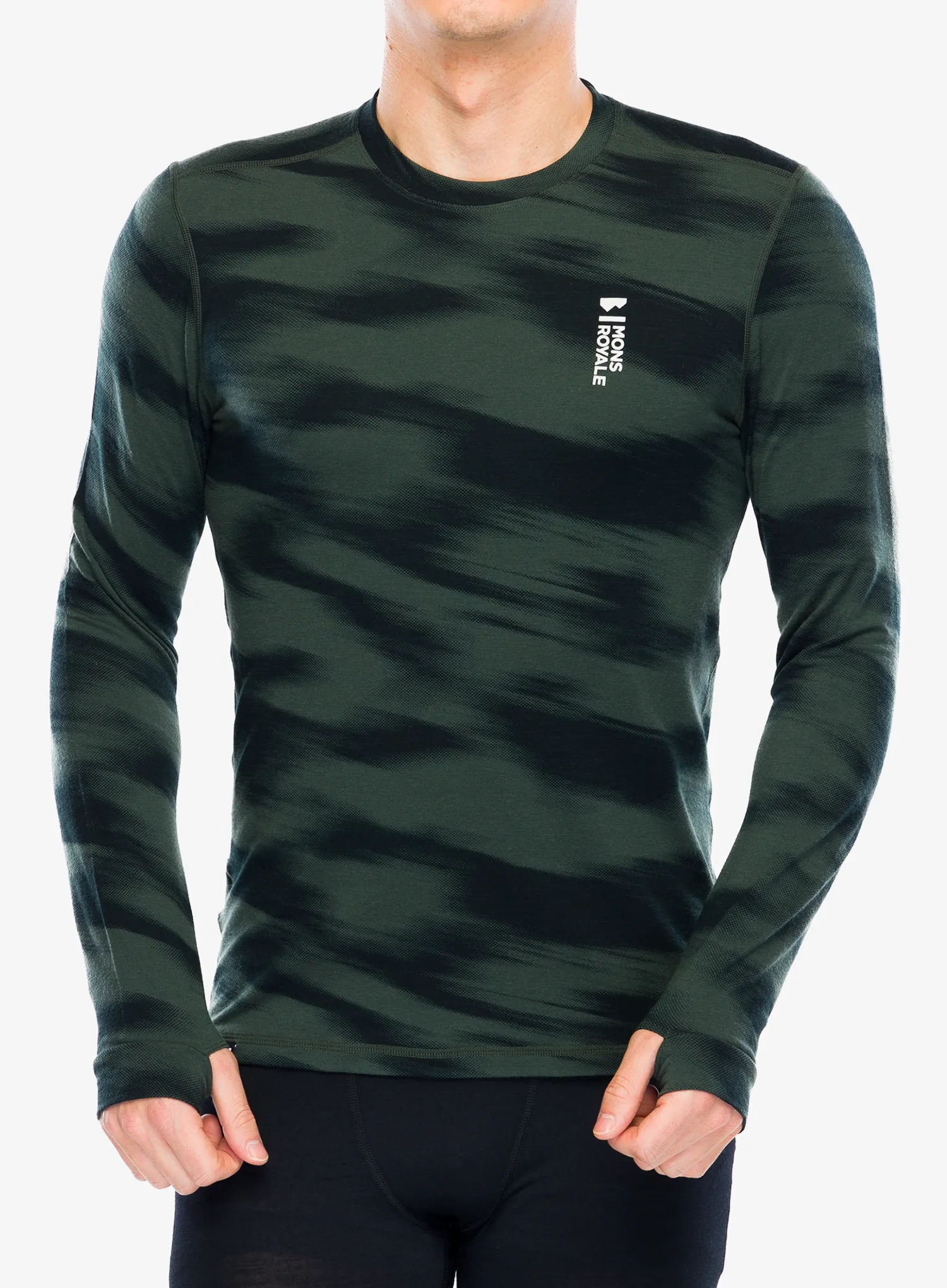 Termoaktivní mikina Mons Royale Cascade Merino Flex 200 LS - motion