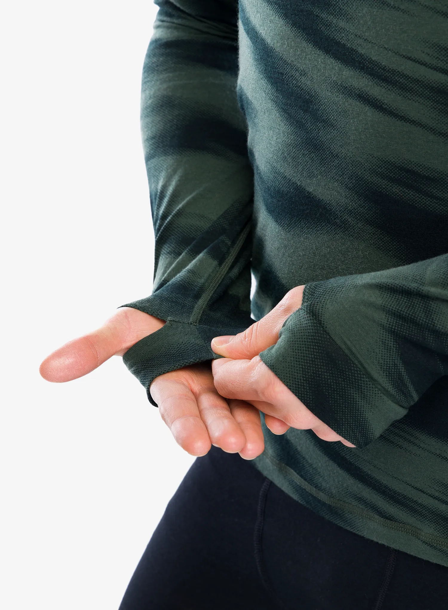 Termoaktivní mikina Mons Royale Cascade Merino Flex 200 LS - motion