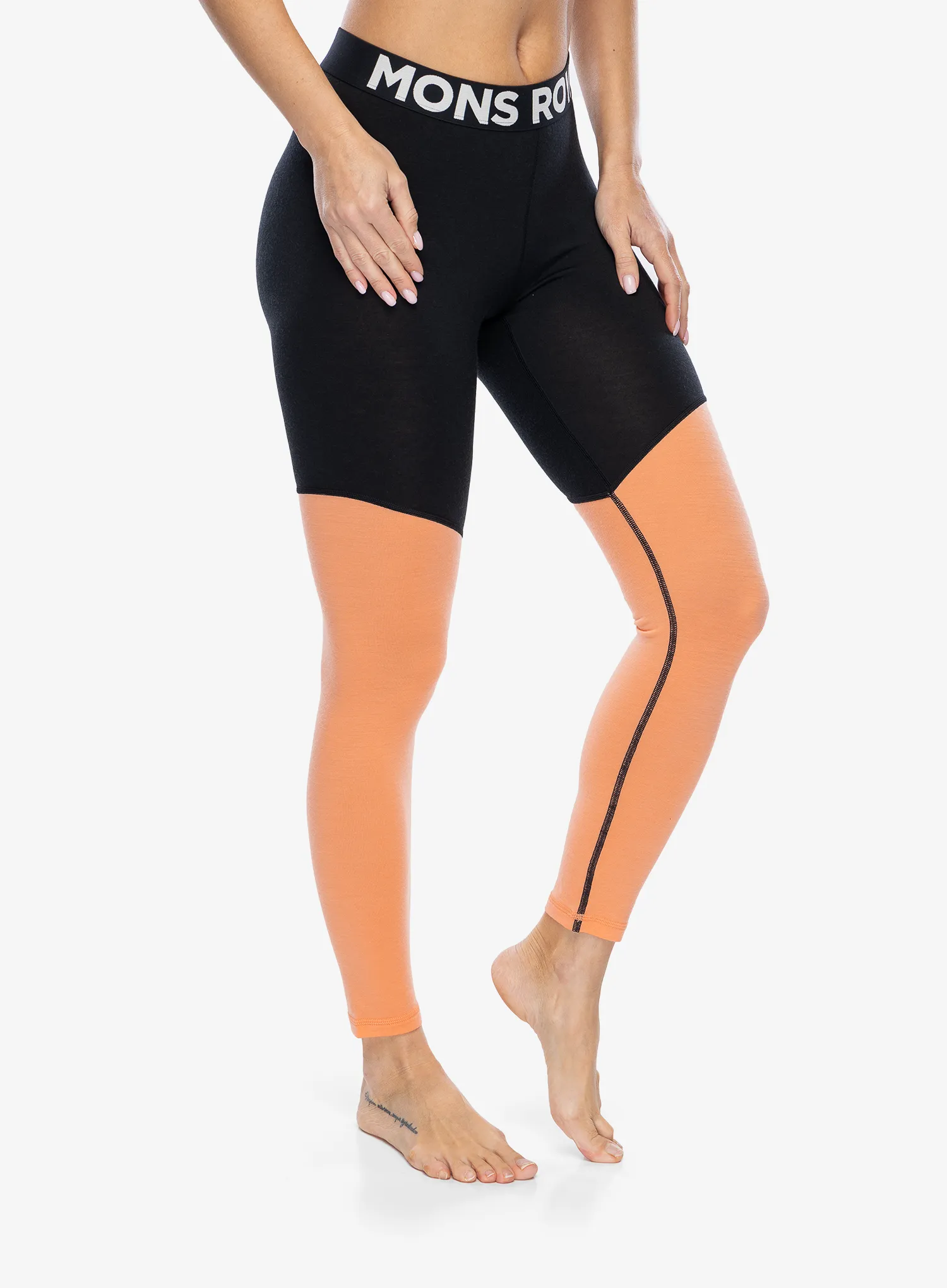 Dámské legíny Mons Royale Cascade Merino Flex 200 Legging - punch
