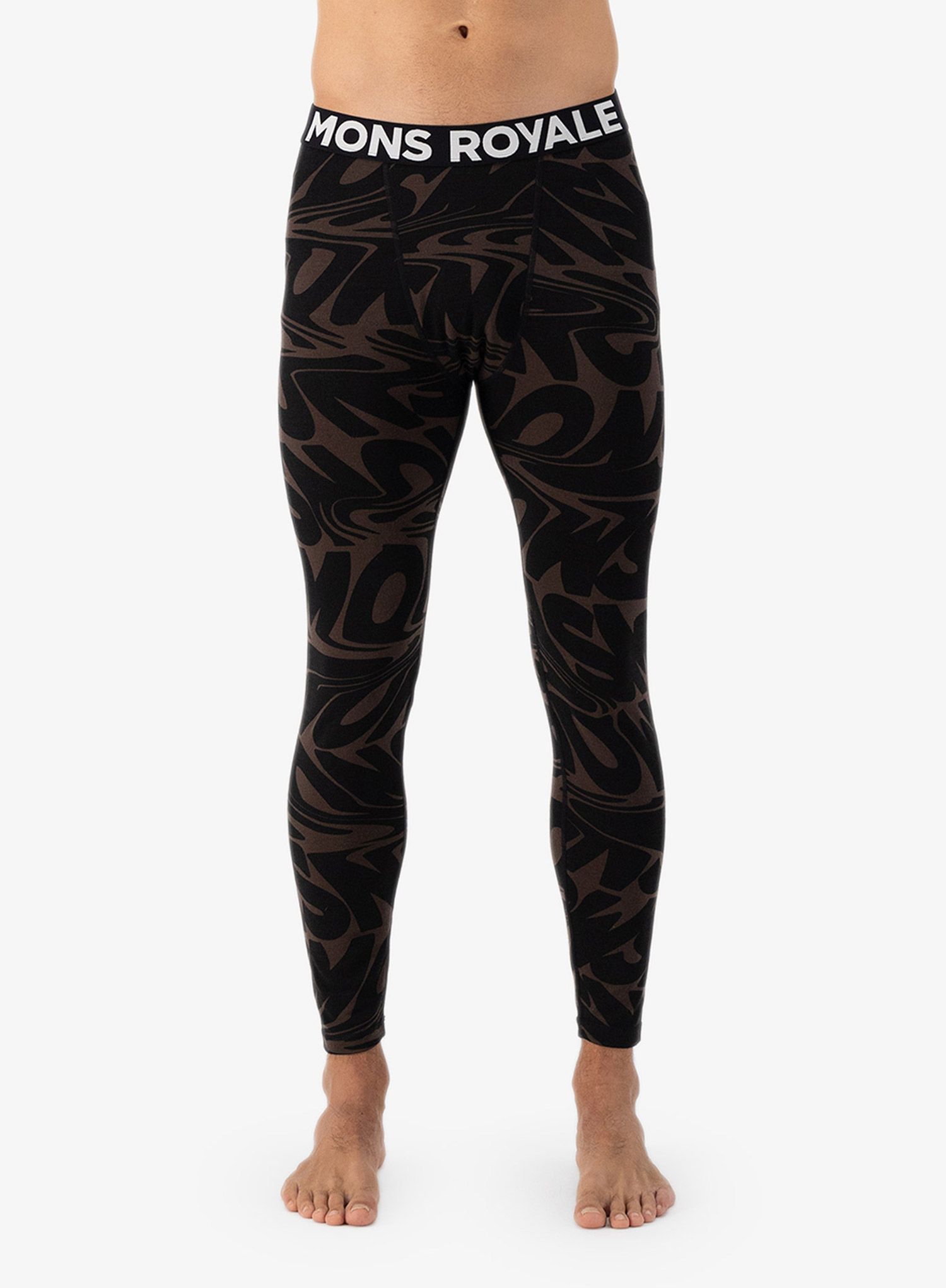 Termolegíny Mons Royale Cascade Merino Flex 200 Legging - signal lost cedar