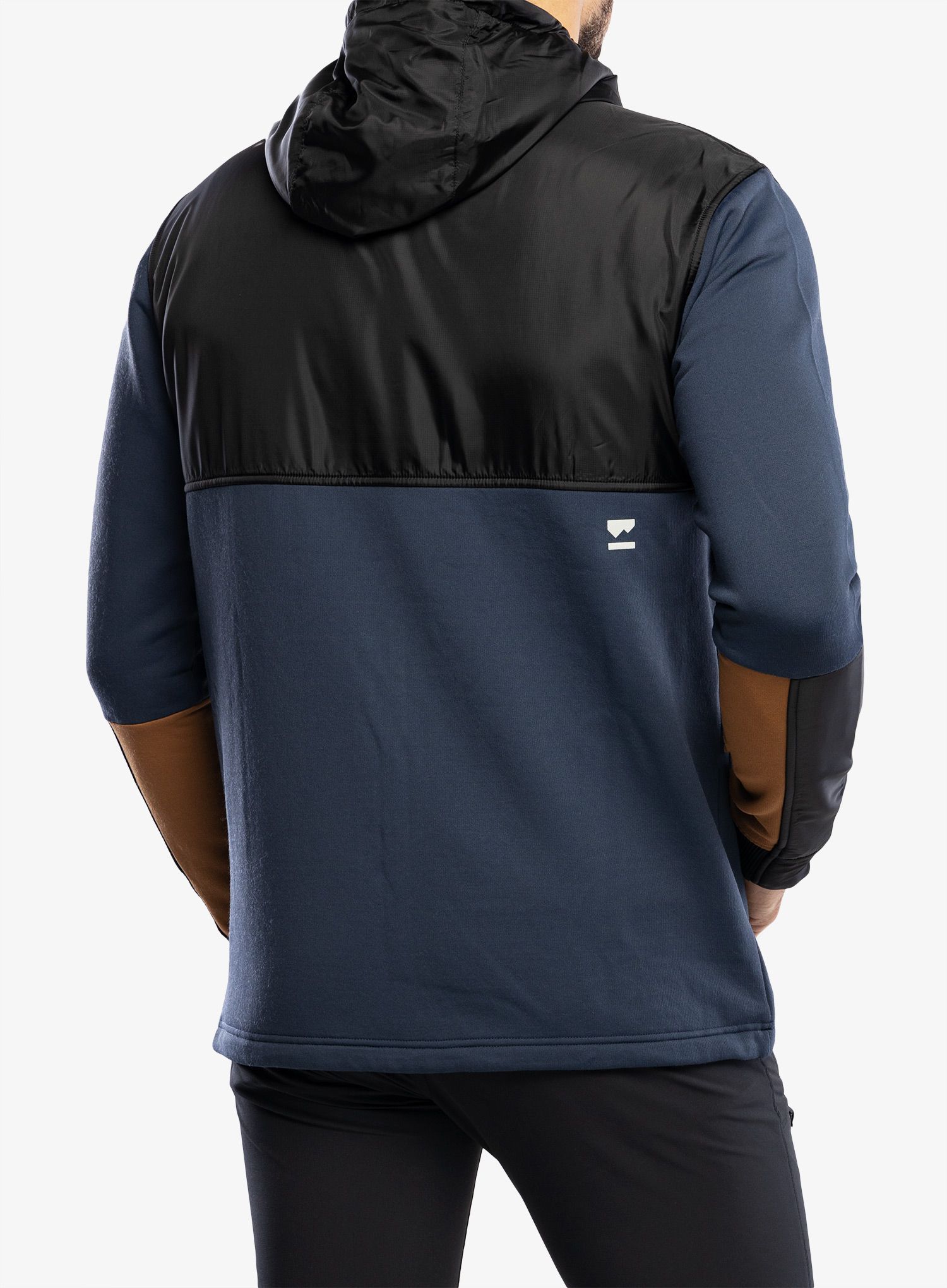 Rozepínací mikina Mons Royale Decade Merino Fleece Hoody - midnight/black