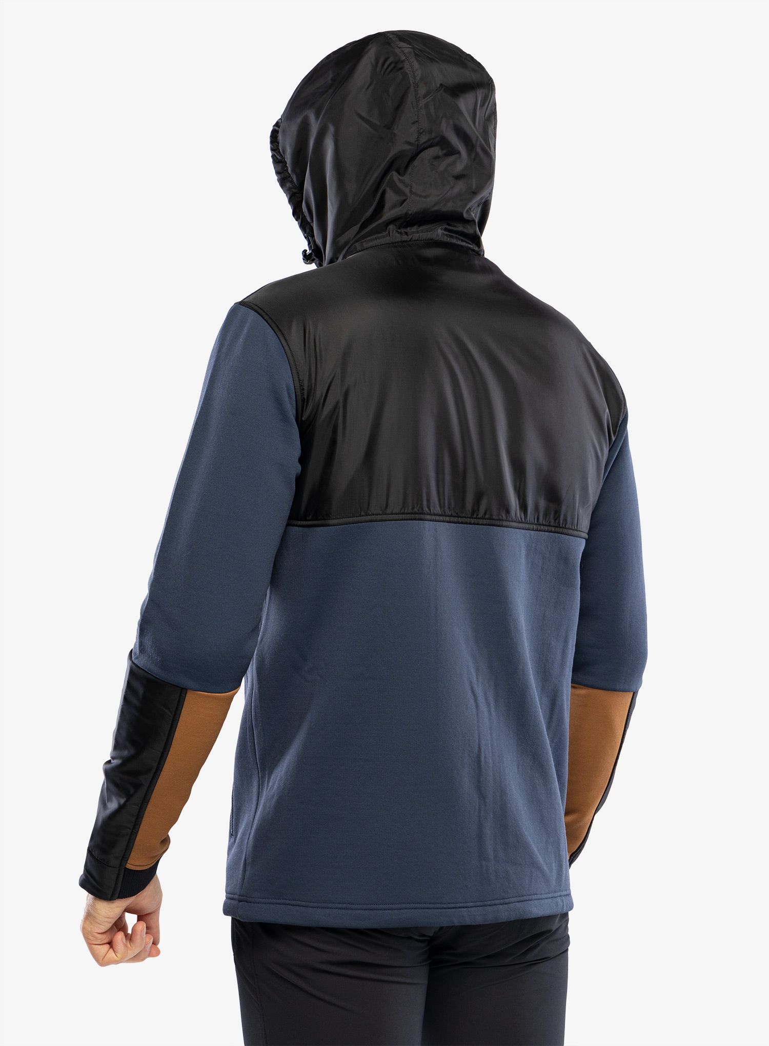 Rozepínací mikina Mons Royale Decade Merino Fleece Hoody - midnight/black