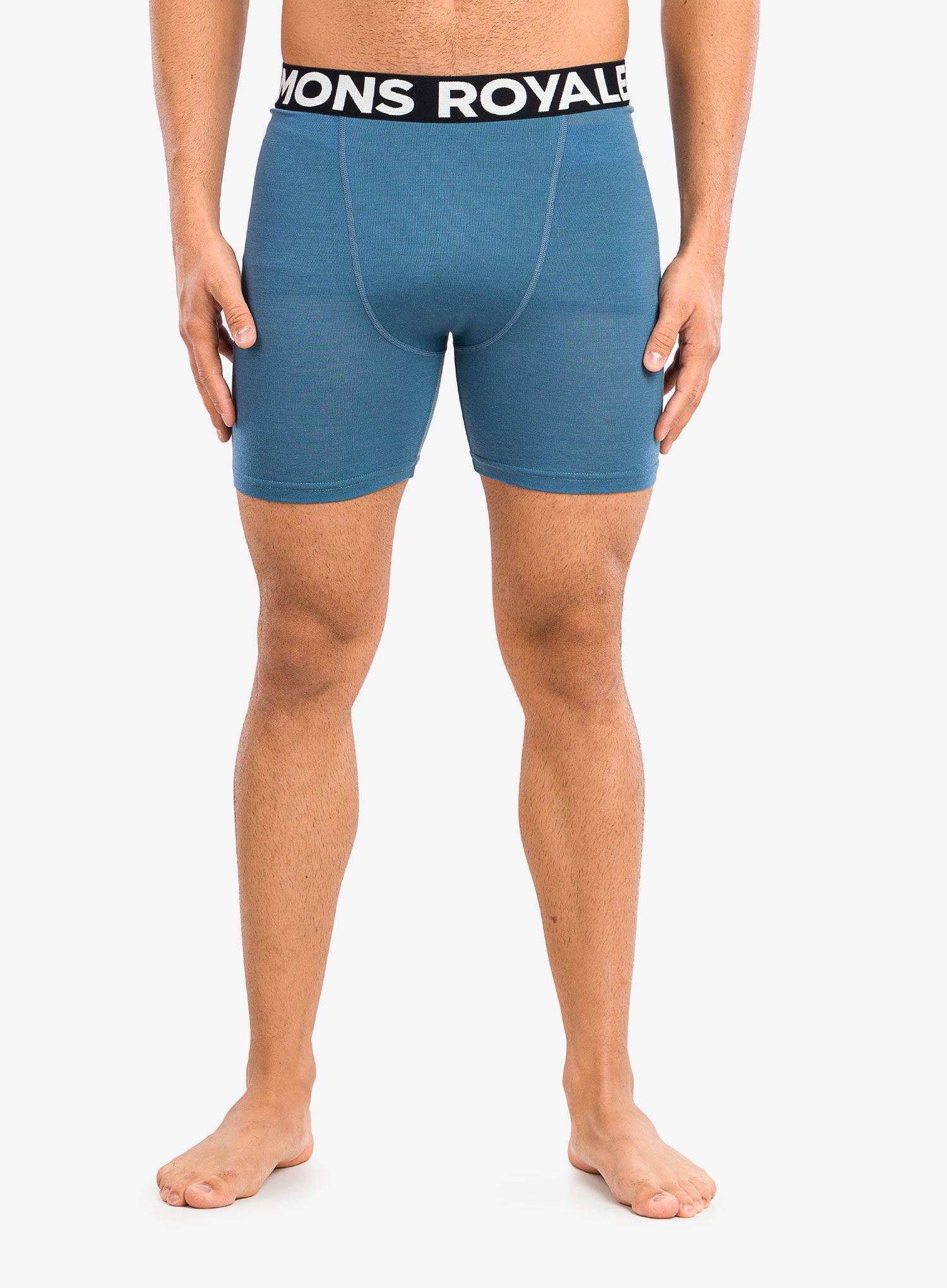 Funkční boxerky Mons Royale Hold 'em Boxer - blue slate