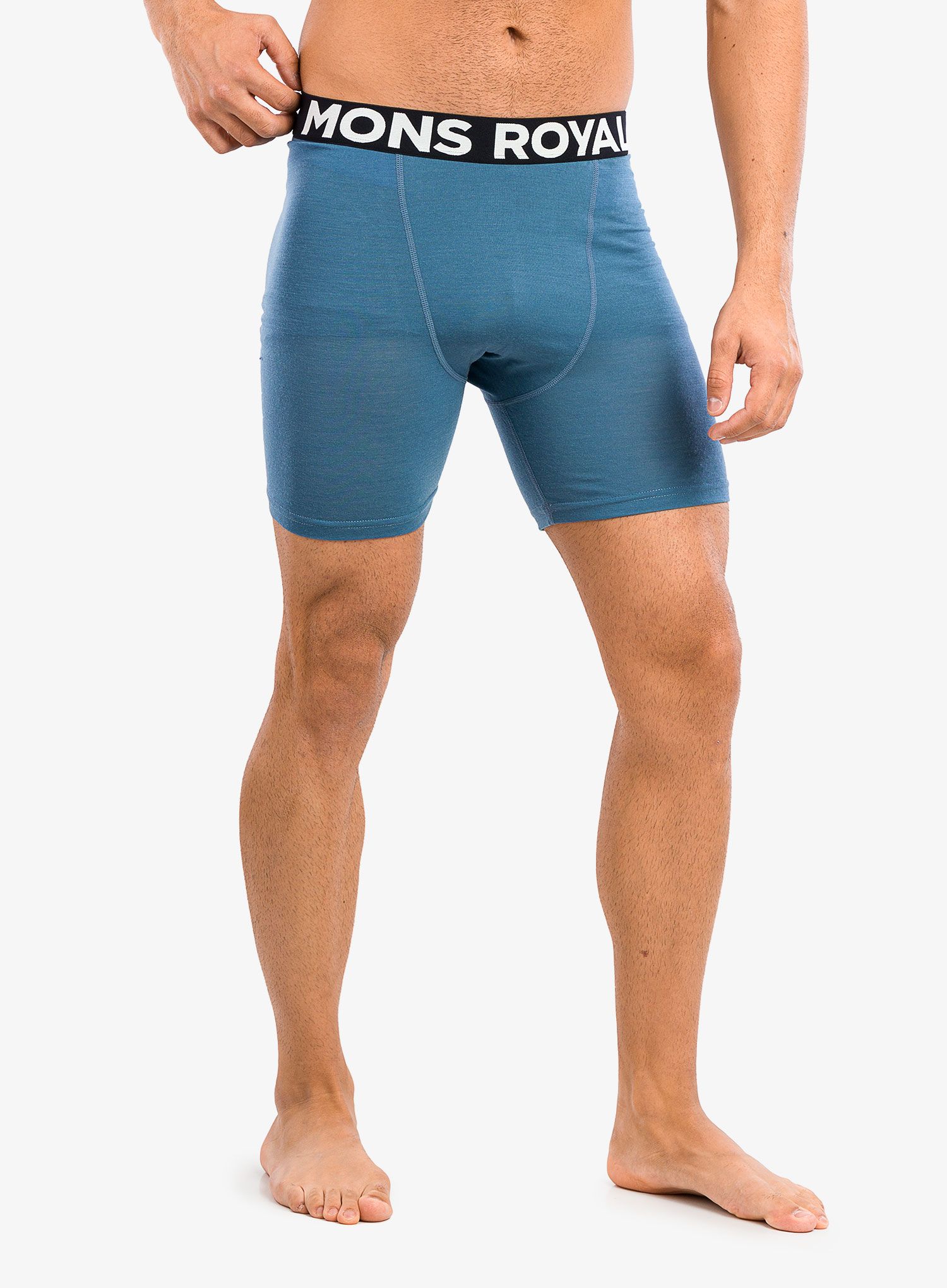 Funkční boxerky Mons Royale Hold 'em Boxer - blue slate