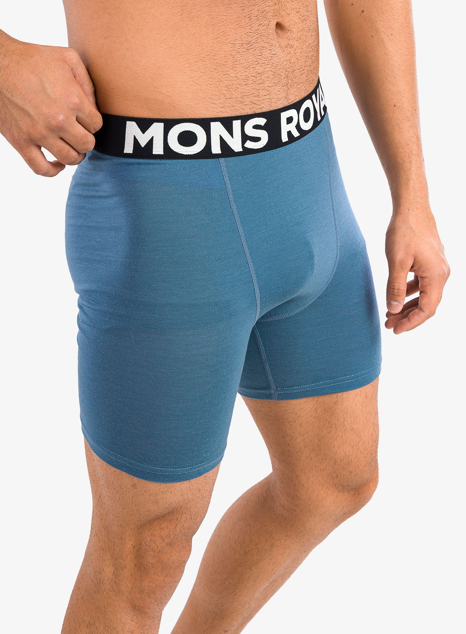 Funkční boxerky Mons Royale Hold 'em Boxer - blue slate